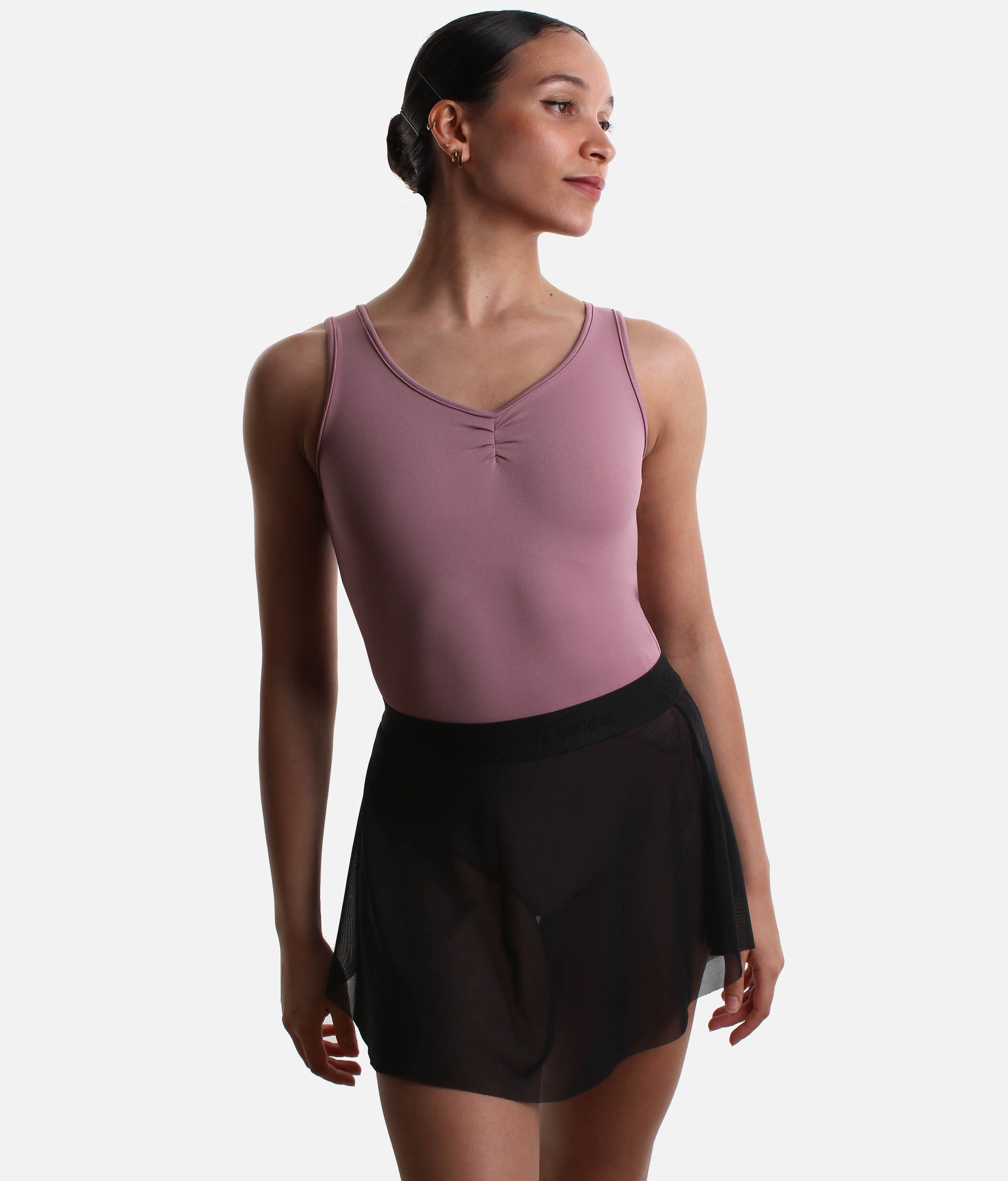 NARA Mesh Pull-On Ballet Skirt, Lightweight Rehearsal Skirt - BY78