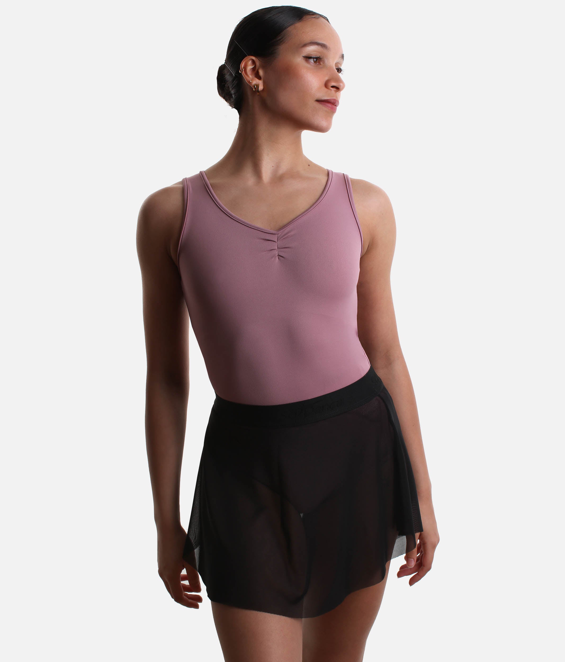 NARA Mesh Pull-On Ballet Skirt, Lightweight Rehearsal Skirt - BY78