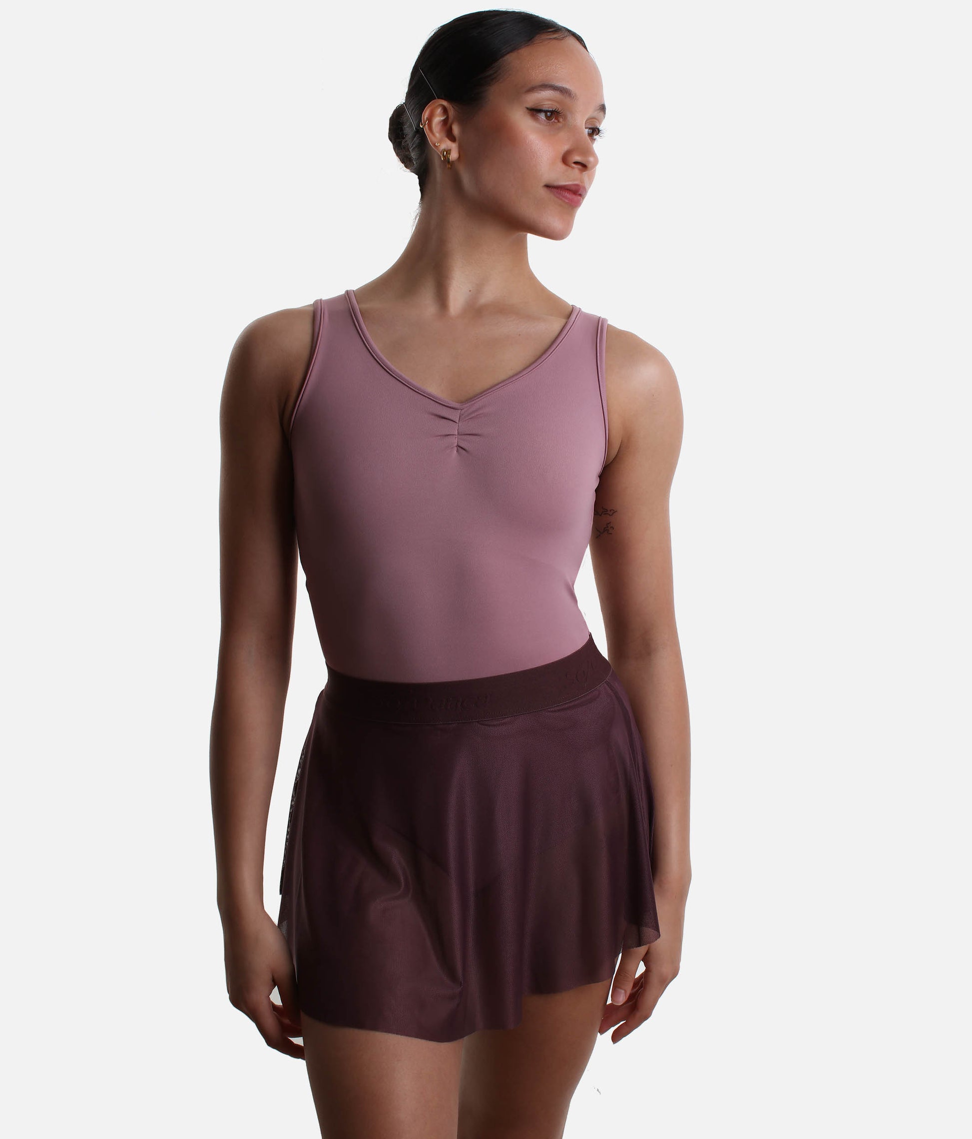 NARA Mesh Pull-On Ballet Skirt, Lightweight Rehearsal Skirt - BY78