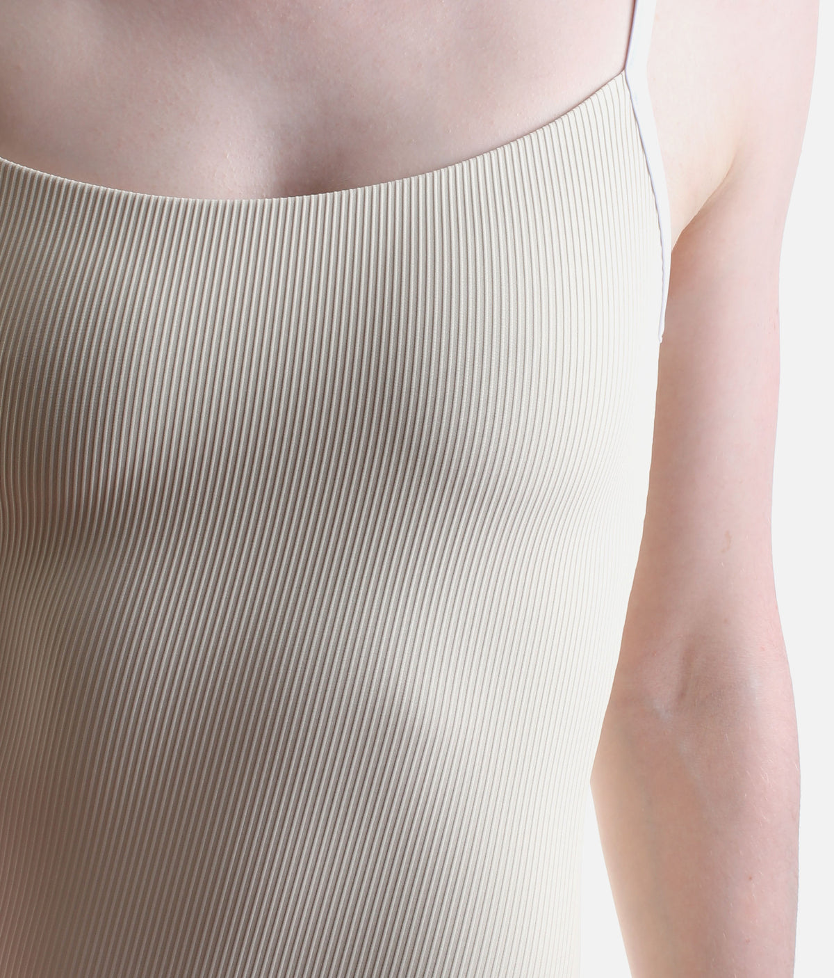 LIGHT CREAM Ballet Leotard for Adult Dancers with Adjustable Straps - CALA
