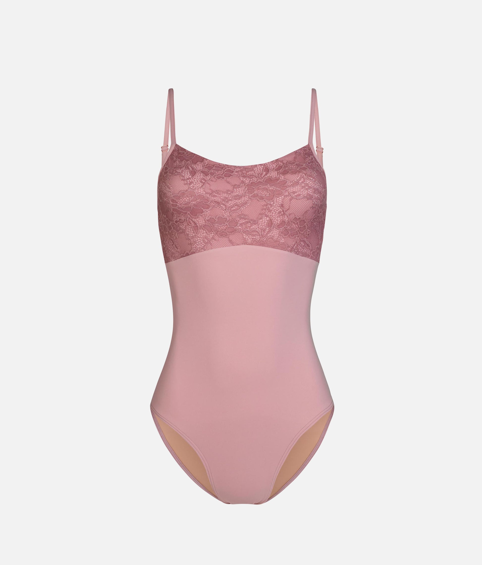 CHLOE ROSE Lace Ballet Leotard, Adjustable Strap Camisole
