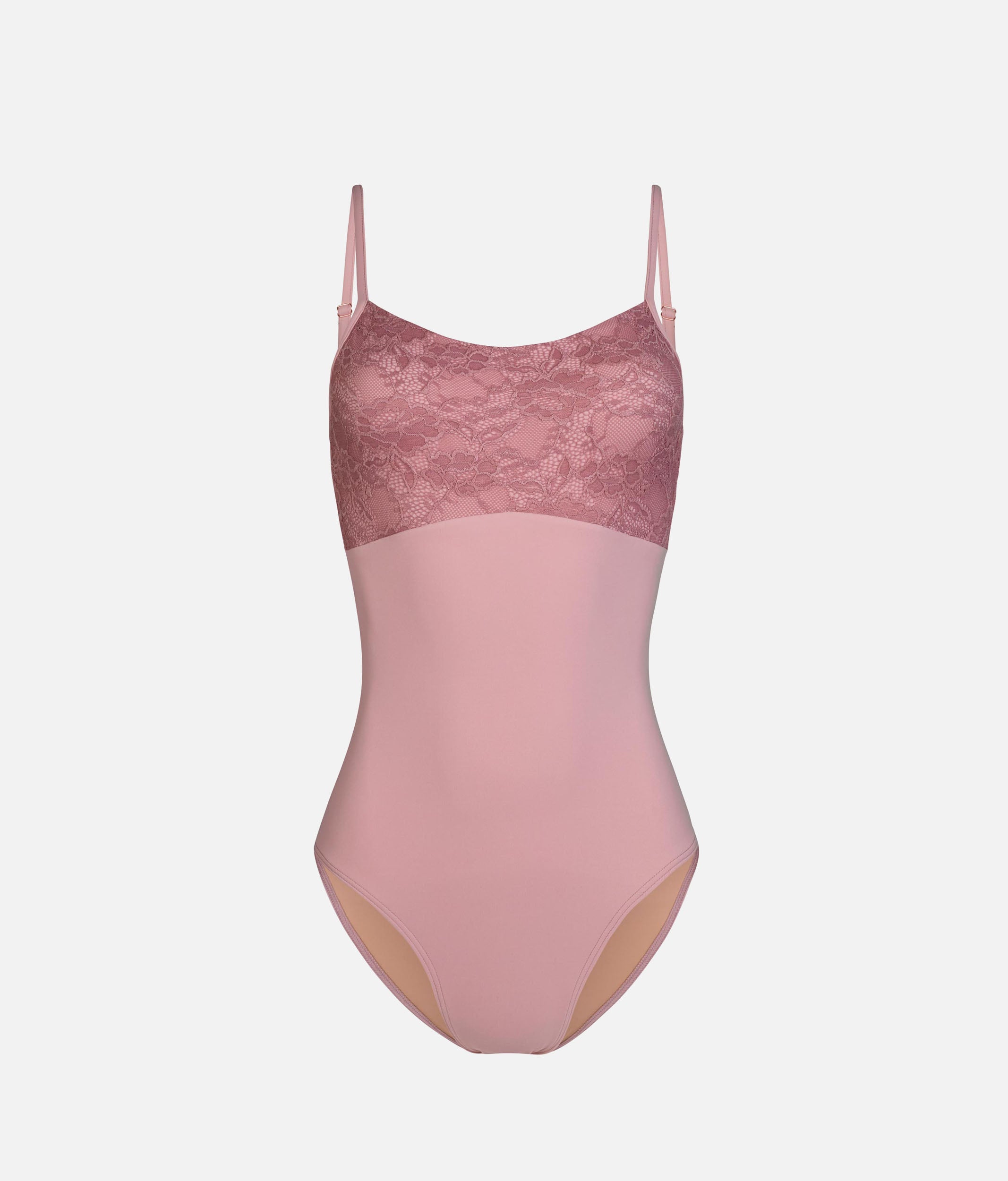 CHLOE ROSE Lace Ballet Leotard, Adjustable Strap Camisole