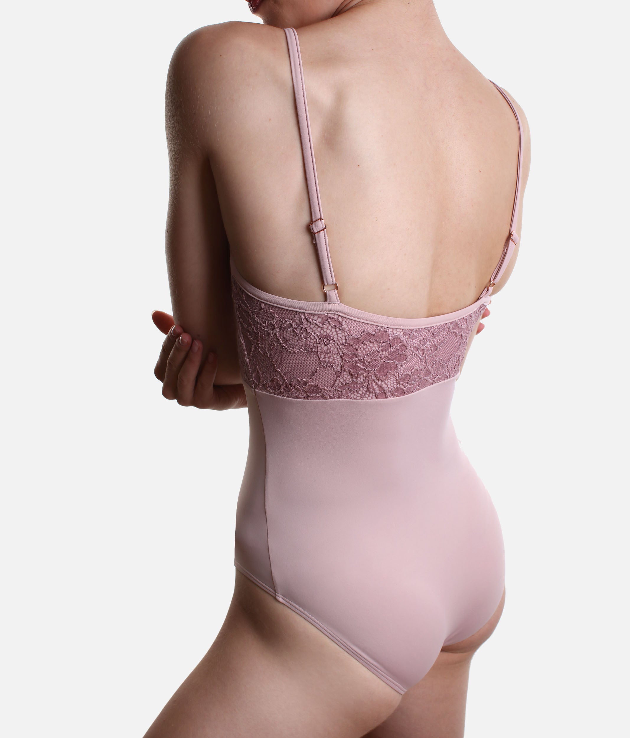 CHLOE ROSE Lace Ballet Leotard, Adjustable Strap Camisole