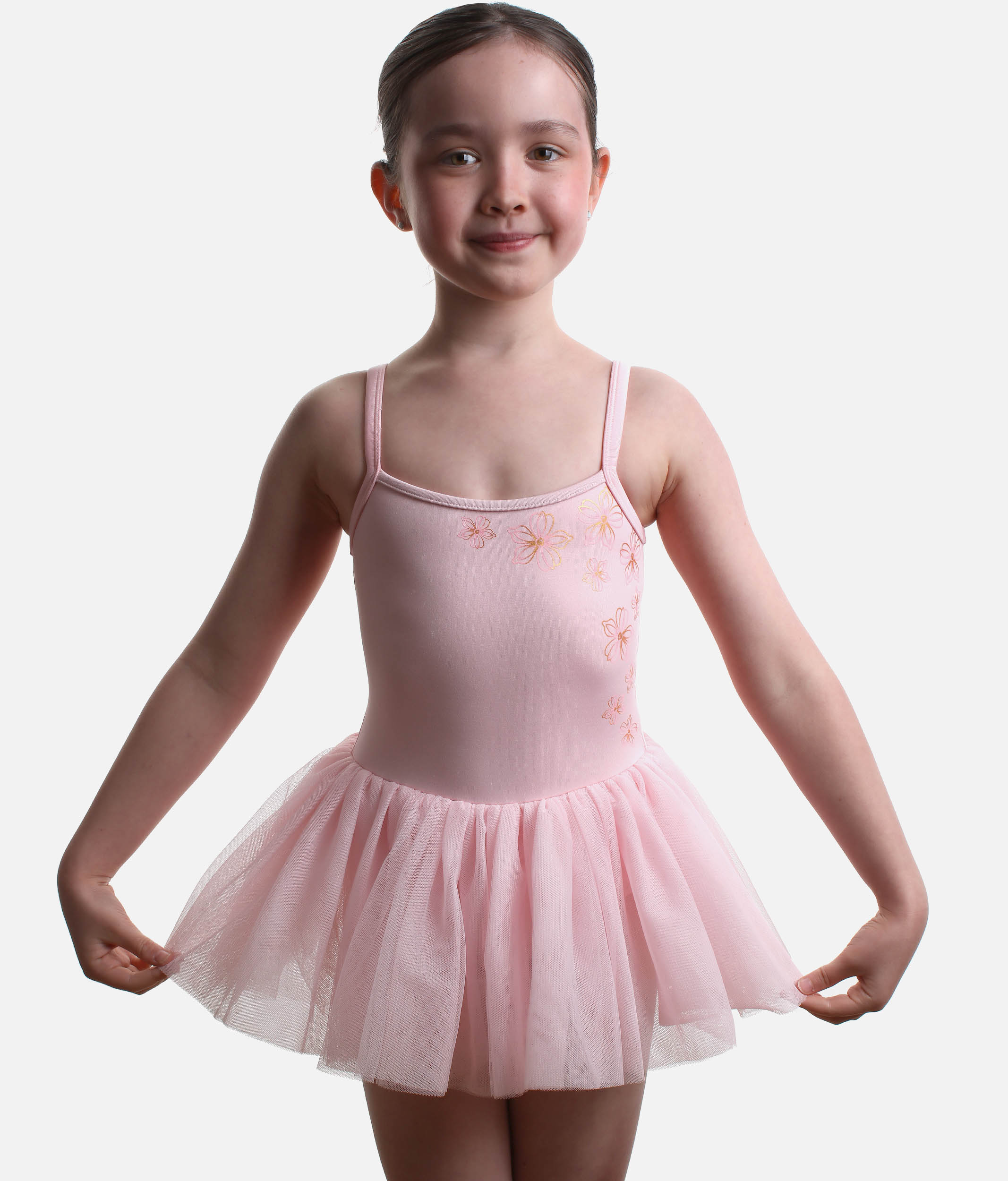 Girls Anastasia Camisole Tutu Dress, Floral Ballet Dress - CL70008