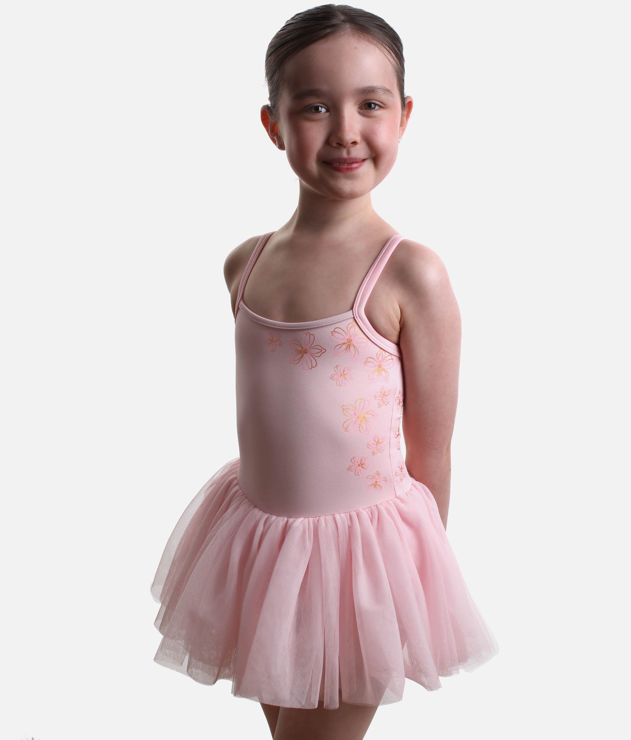 Girls Anastasia Camisole Tutu Dress, Floral Ballet Dress - CL70008