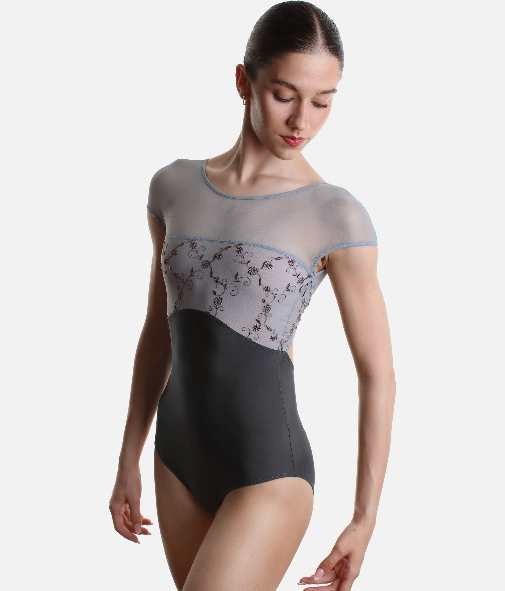 Women's Ballet Leotard with Mesh Cup Sleeves - CONCORDIA CL Vesuvio