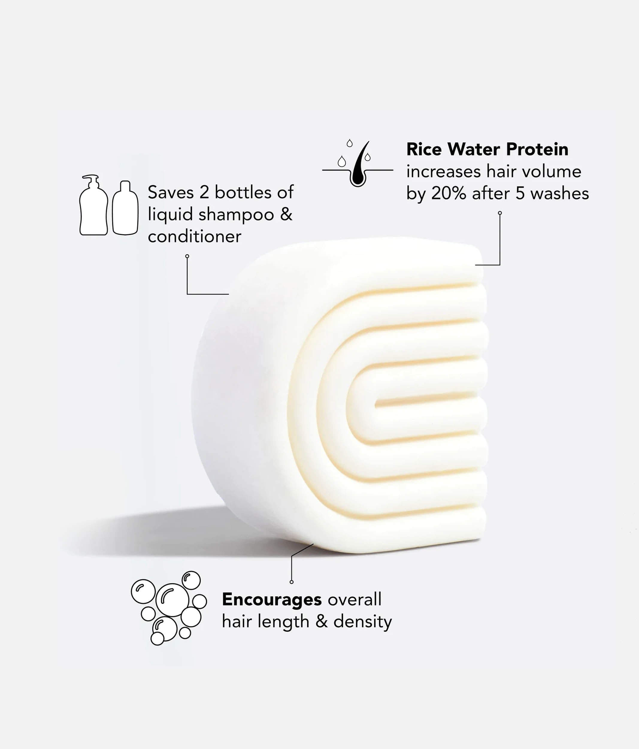 Rice Water Conditioner Bar – Boost Hair Growth & Volume Naturally