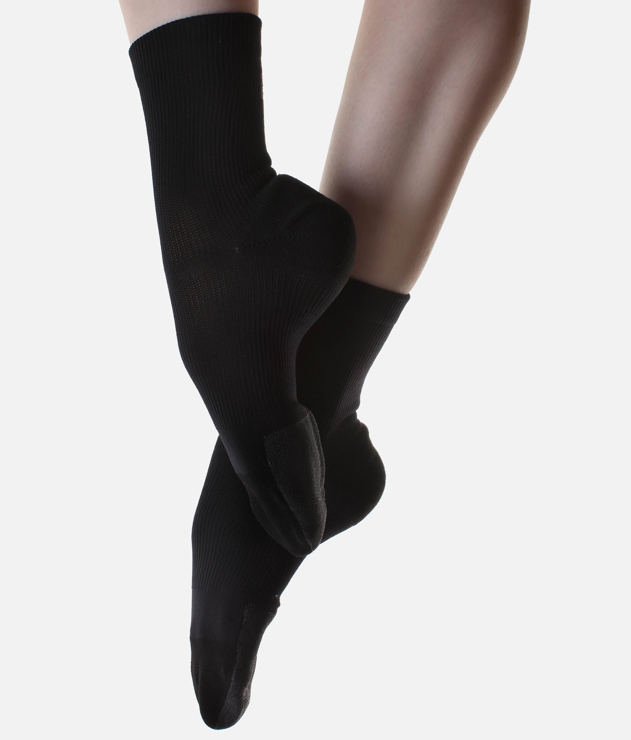 PERFORMANCE SHOCK, Crew Compression Dance Sock with TRACTION