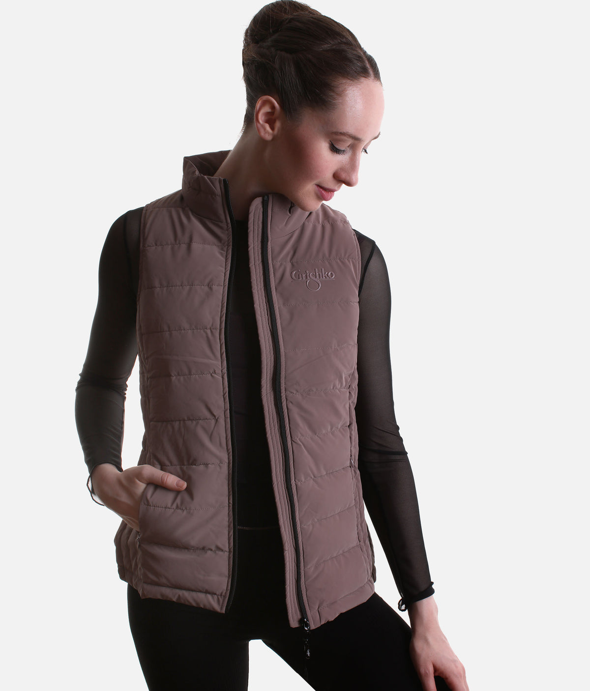 Quilted CLOUD Dance Vest, Lightweight Warm-Up for Dancers - CV001