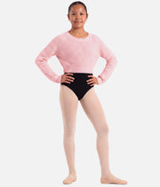 Girls Zoey Cable Knit Dance Sweater in Candy Pink - CZ30045