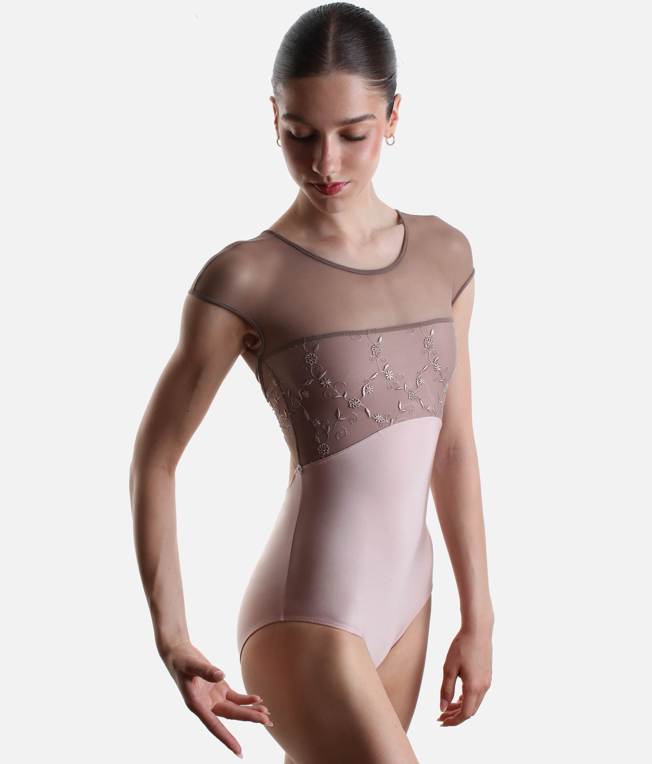 Cup Sleeve Ballet Leotard with Premium Stretch Fabric - CONCORDIA CL Rose