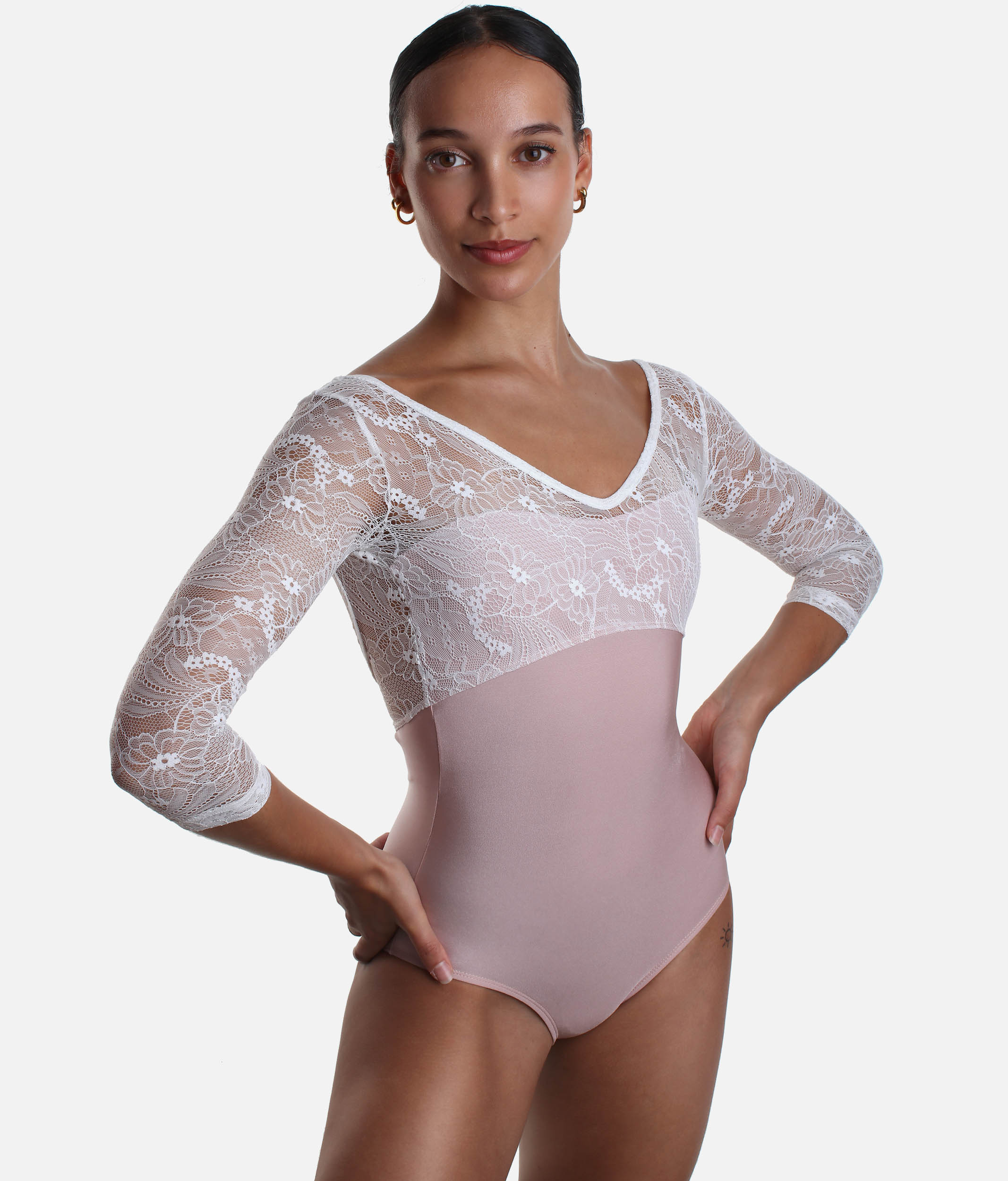 DellaLo Maia Long Sleeve Ballet Leotard – Rose & Lace – Dance World