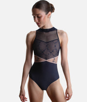 High Neck Ballet Leotard with Elegent Open Back - PANDIA CL Preludio