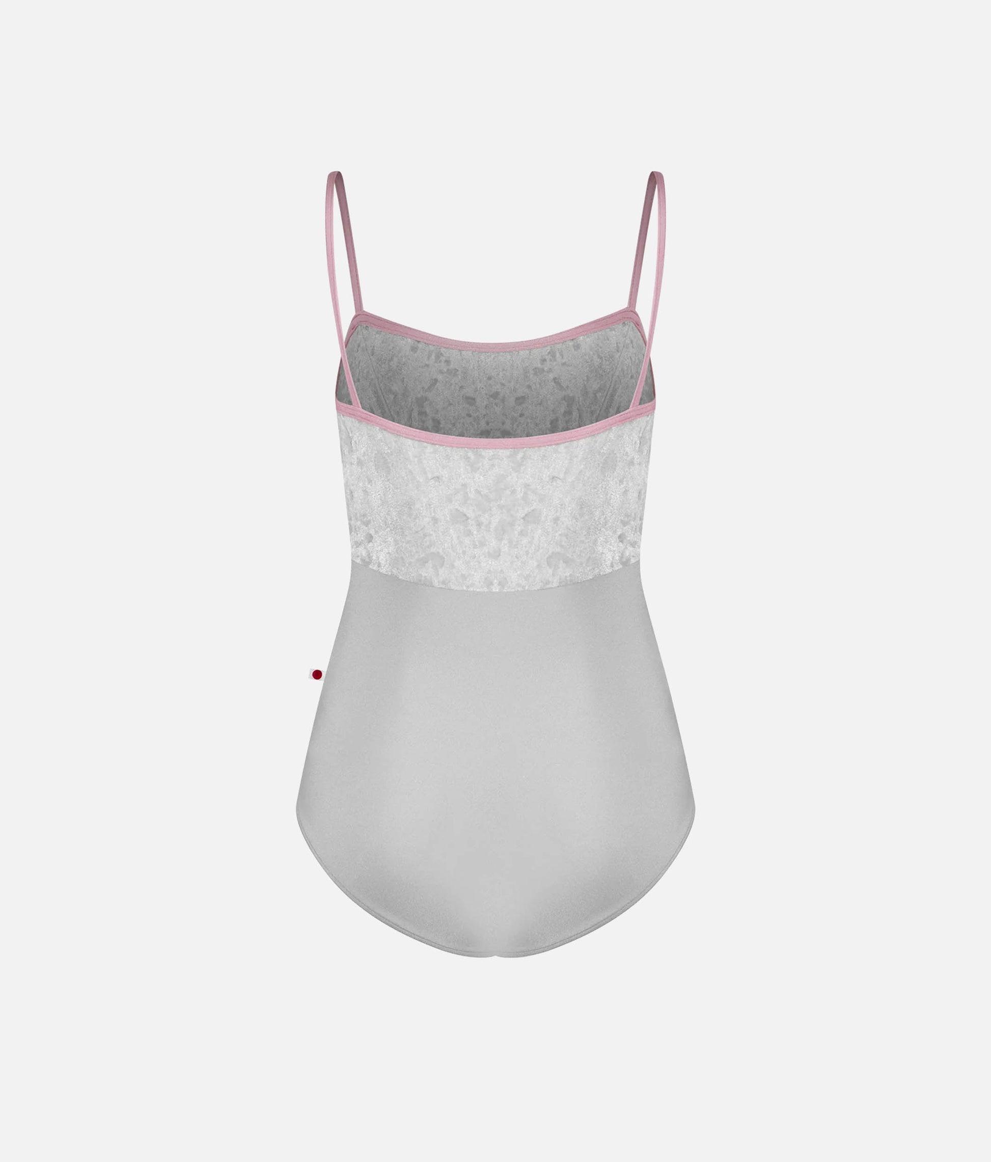 Denise Ballet Leotard in Silver with Classic Camisole Straps