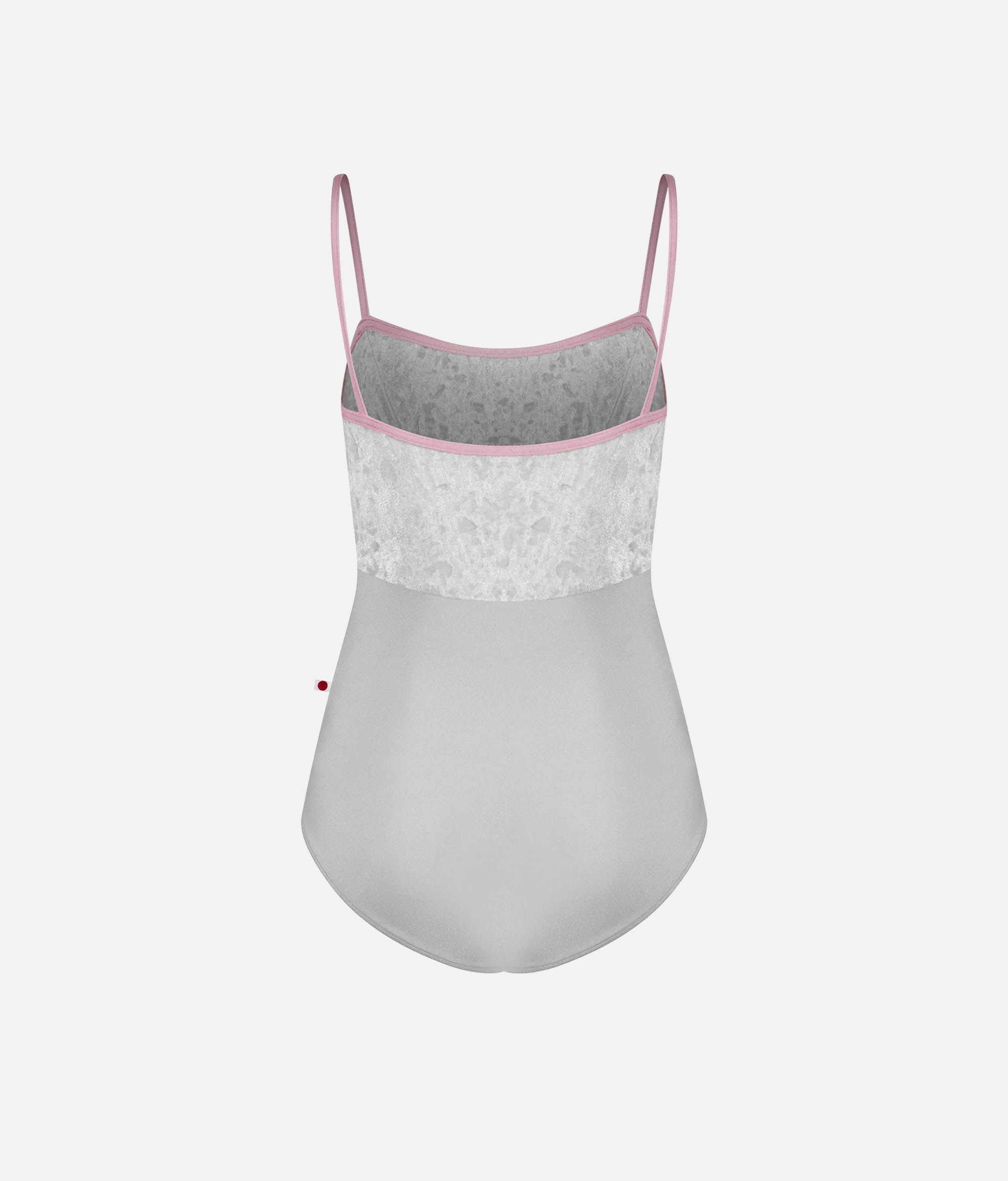 Denise Ballet Leotard in Silver with Classic Camisole Straps