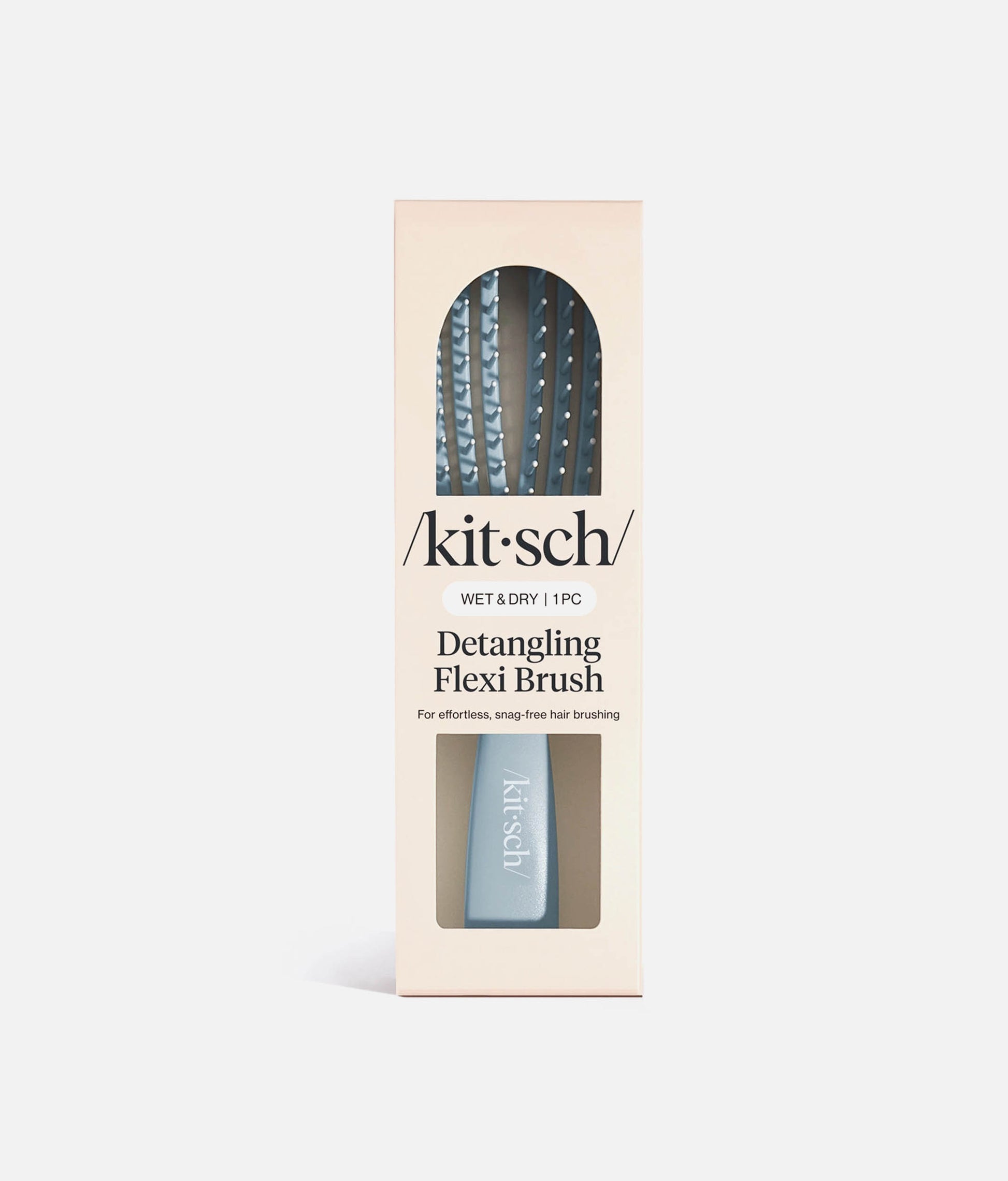 Blue Haze Detangling Flexi Brush, Anti-Pull Hair Brush for Sleek Styling