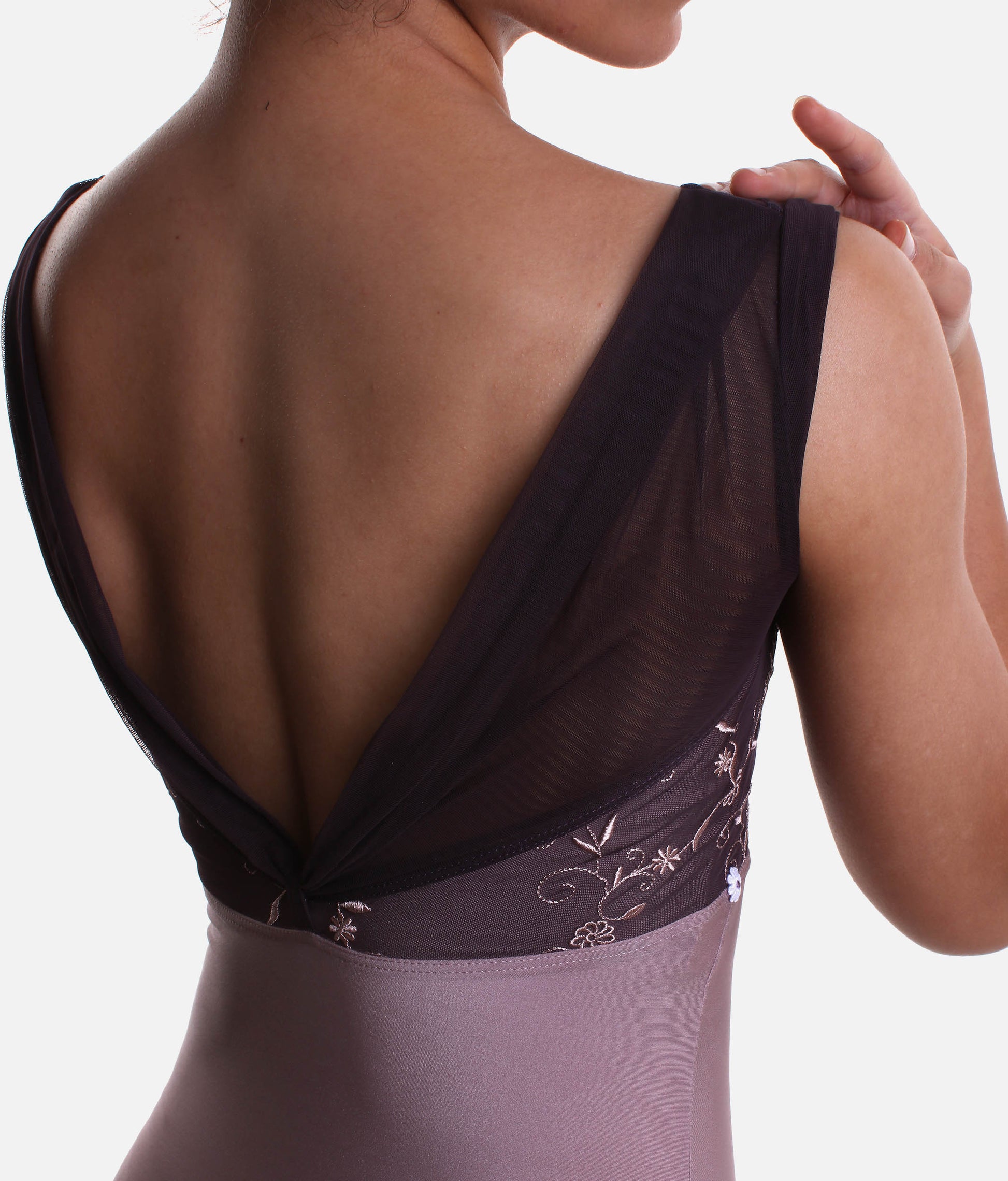 Embroidered Ballet Leotard for Professional Dancers - DIANA CL Alchimia
