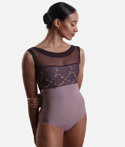 Embroidered Ballet Leotard for Professional Dancers - DIANA CL Alchimia