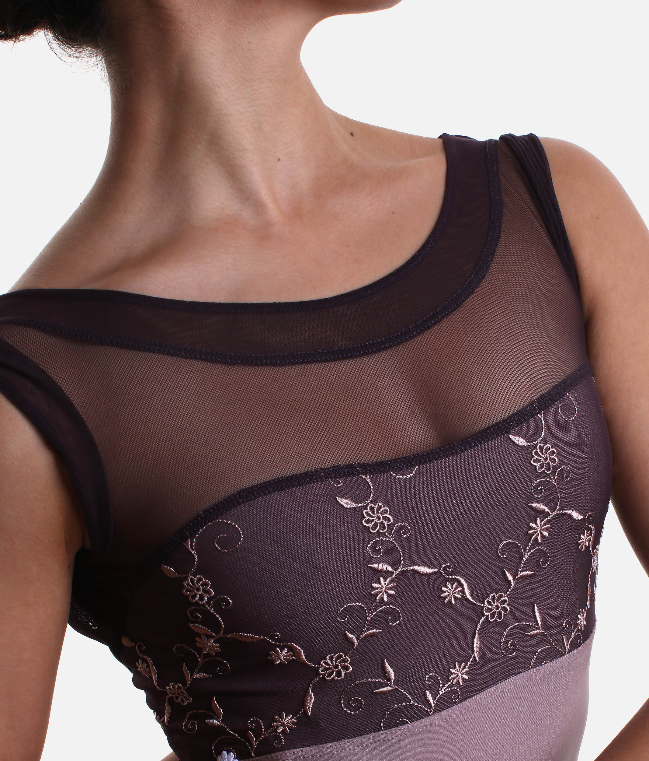 Embroidered Ballet Leotard for Professional Dancers - DIANA CL Alchimia