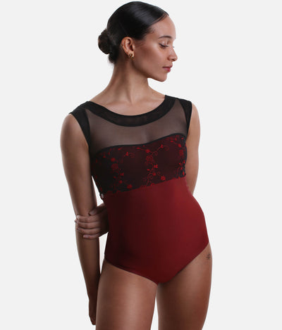 Premium Ballet Leotard for Studio & Stage - DIANA CL Bordeaux