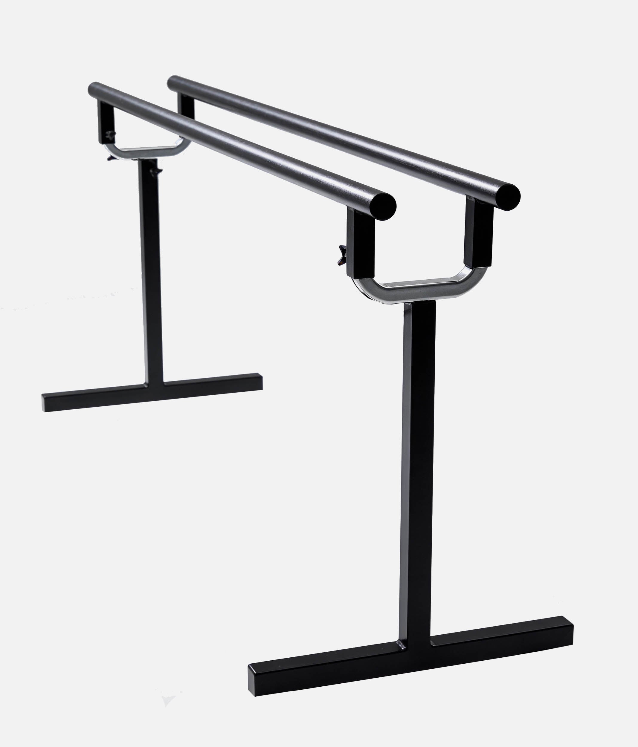 Professional Dual-Bar Ballet Barre, Steel Construction, Anti-Slip Base - 212P