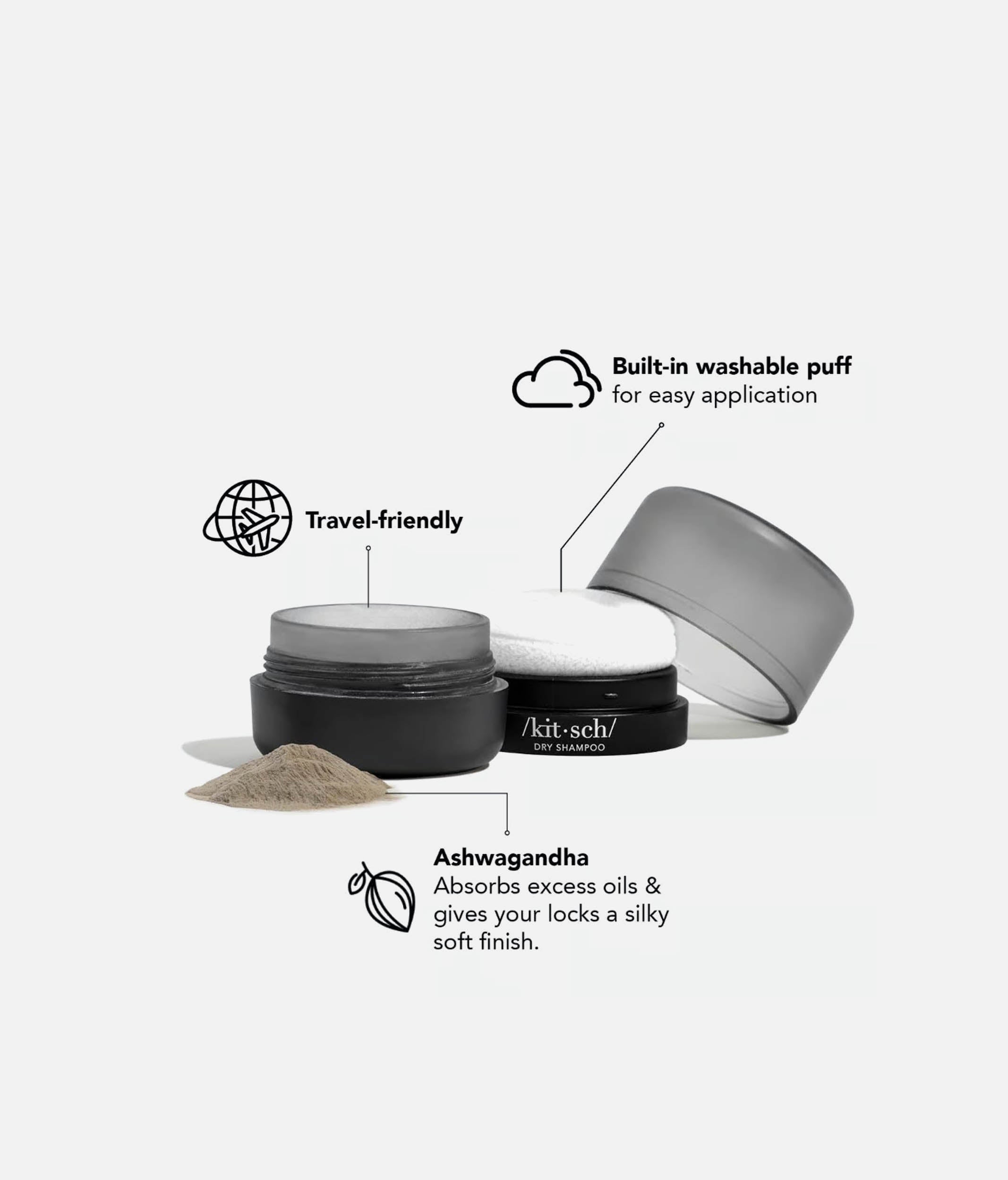 Volumizing Rice Protein Dry Shampoo for Dark Hair