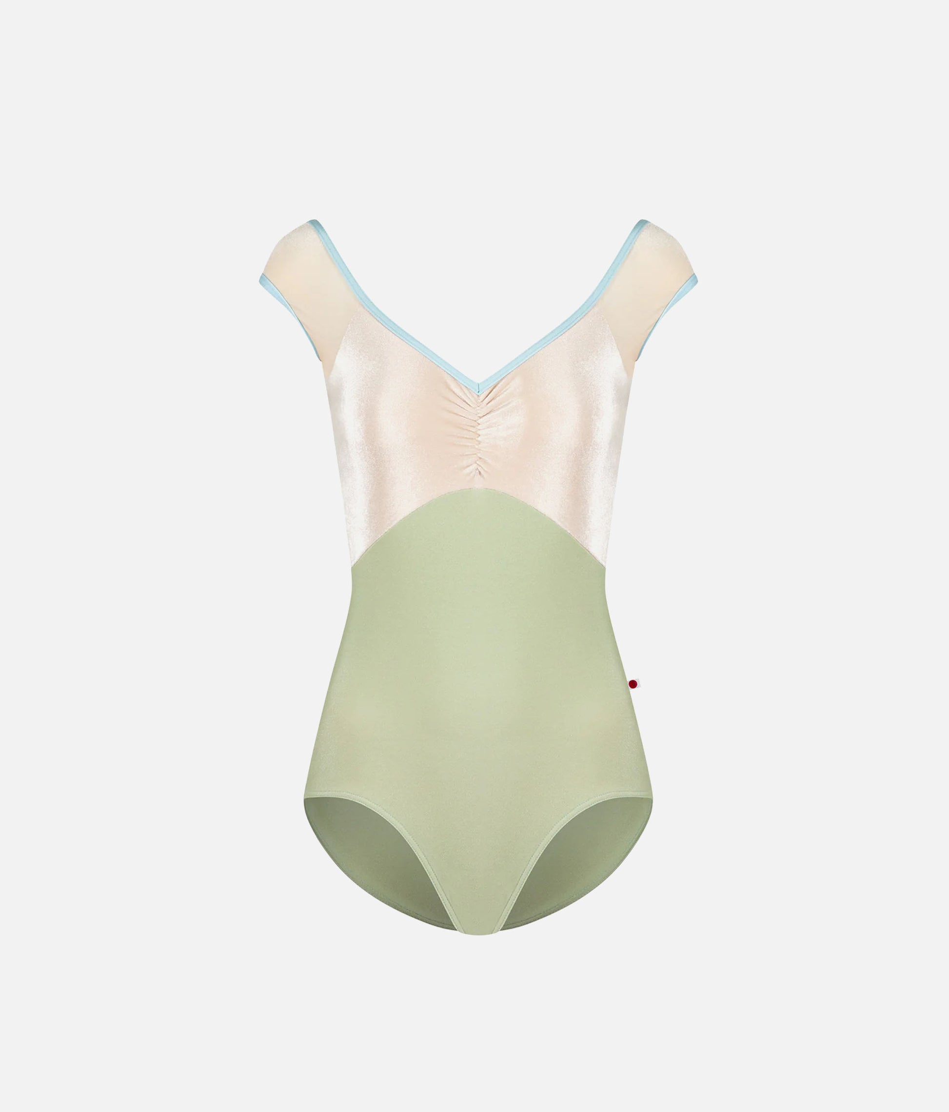 Luxury Ballet Leotard, Velvet Bodice & Deep V-Back - Elli Ginko