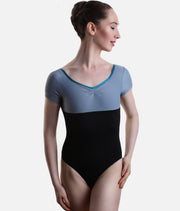 Short Sleeve Leotard, Sculpting Compression with Muscle Support - FEAH