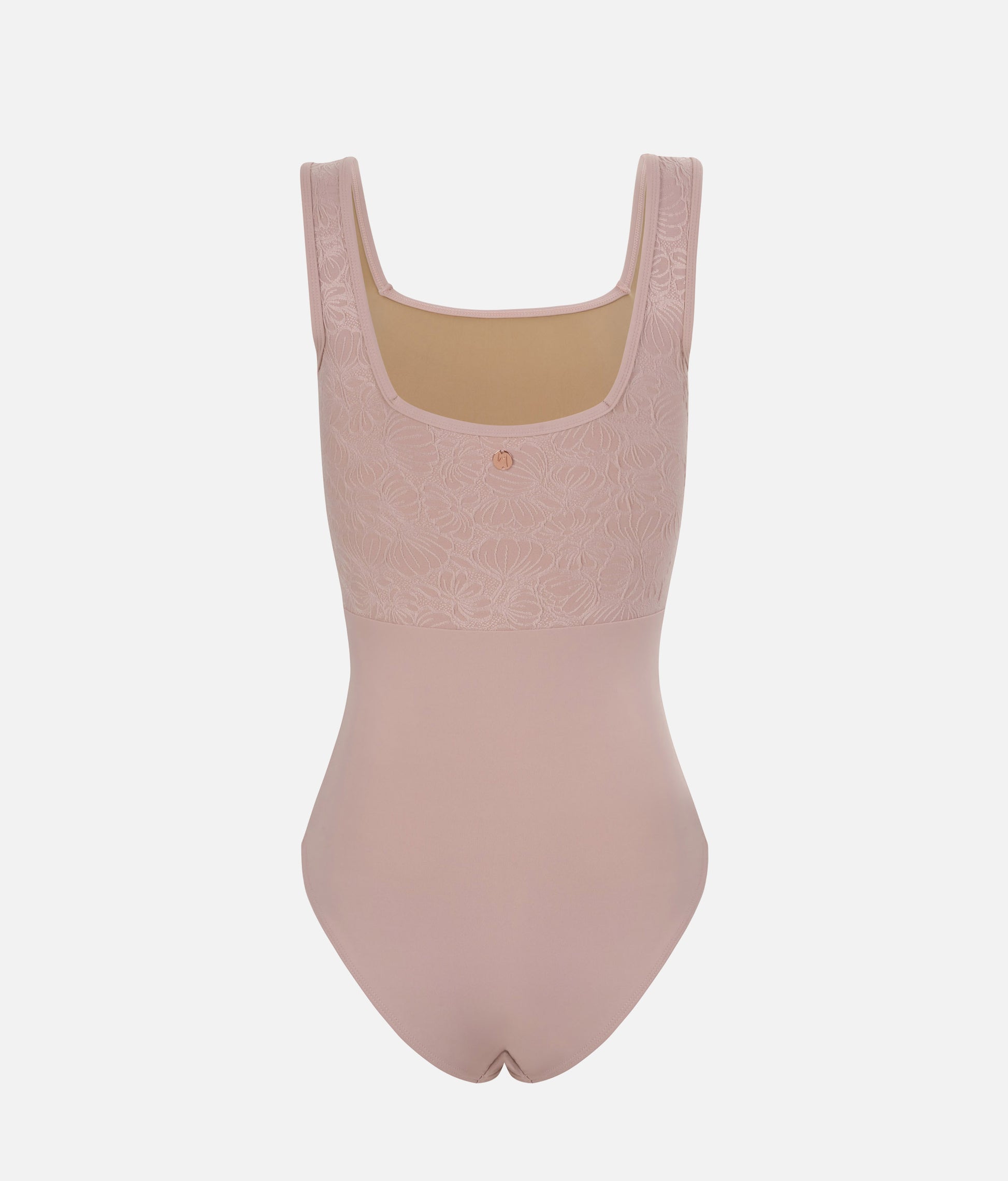 Floral Ballet Leotard, Premium Dancewear with Square Neckline - FLORA PINK