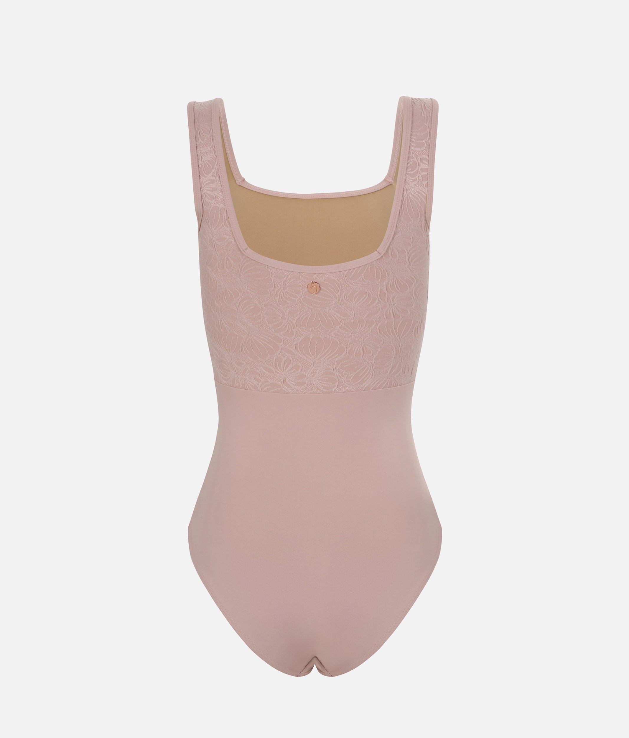 Floral Ballet Leotard, Premium Dancewear with Square Neckline - FLORA PINK