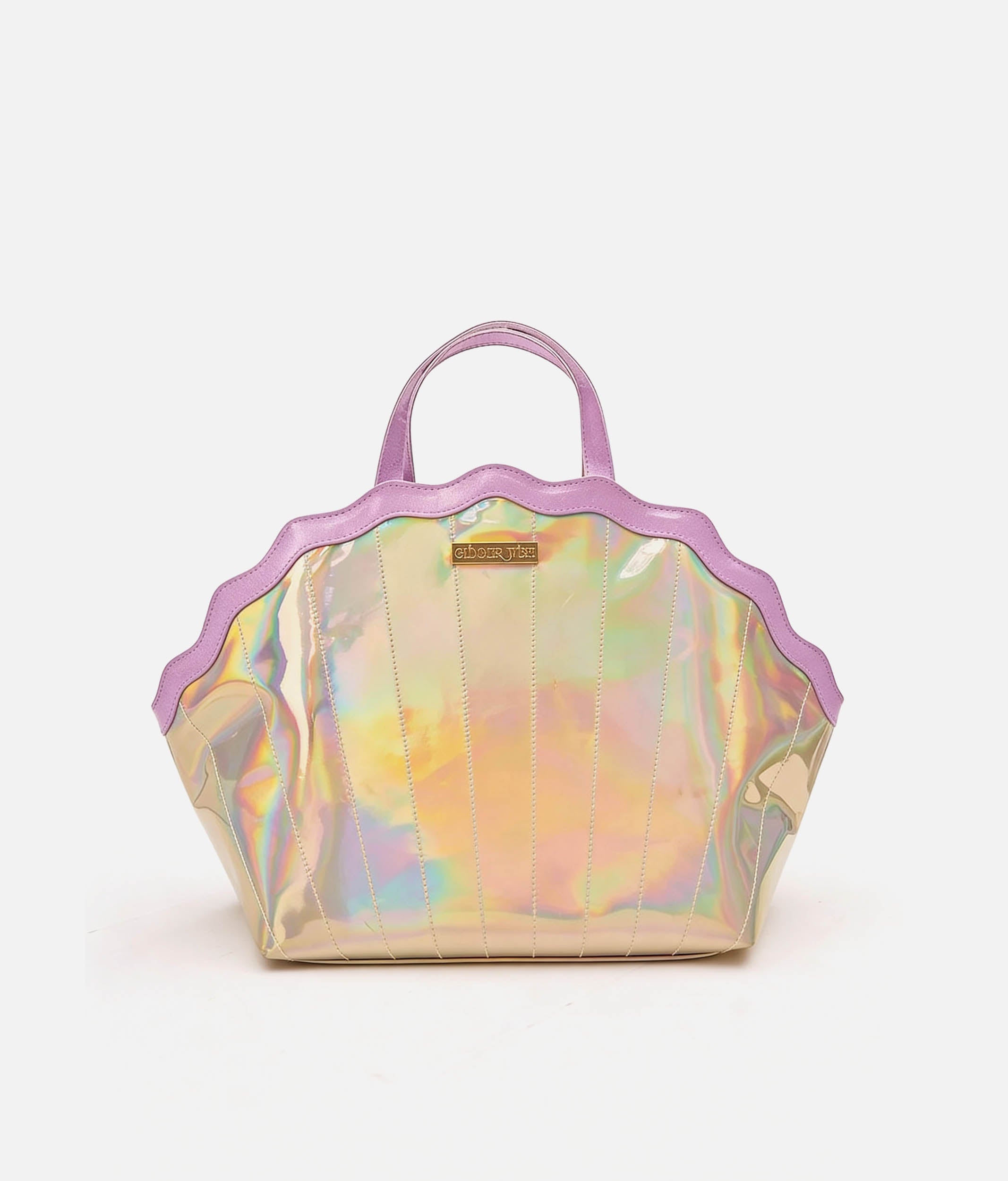 Holographic Shell Iridescent Dance & Travel Bag - MERMAID KEEPALL BAG