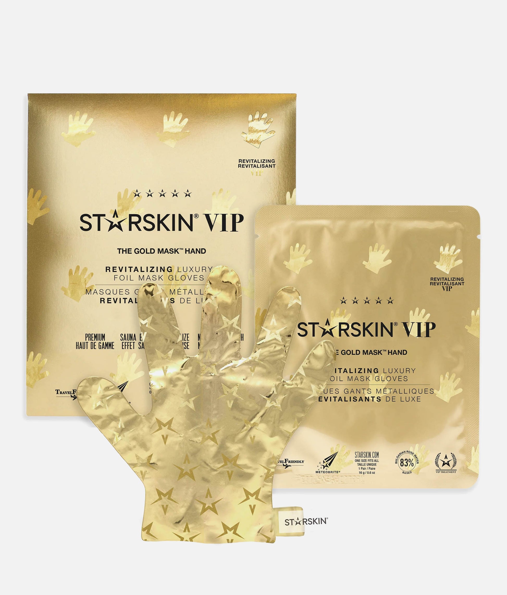 VIP THE GOLD MASK HAND 3+1 - Luxury Gold Foil Moisturizing Gloves