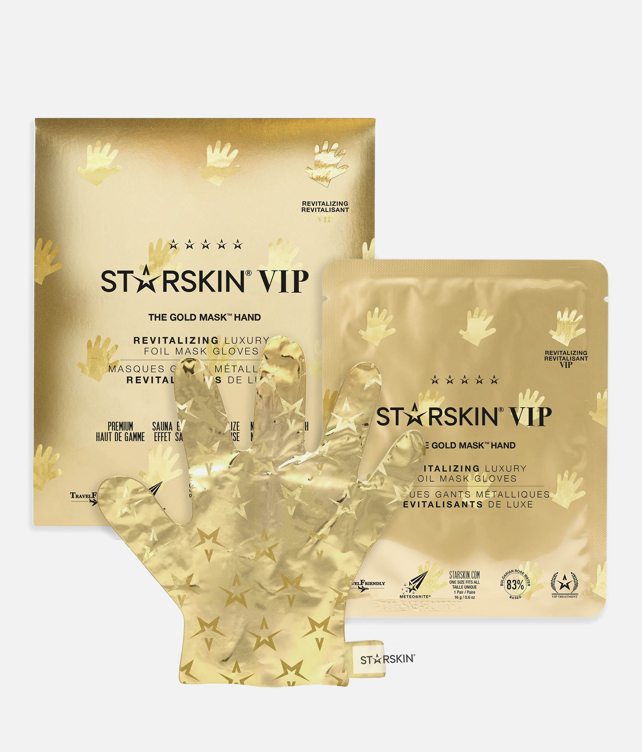 VIP THE GOLD MASK HAND 3+1 - Luxury Gold Foil Moisturizing Gloves