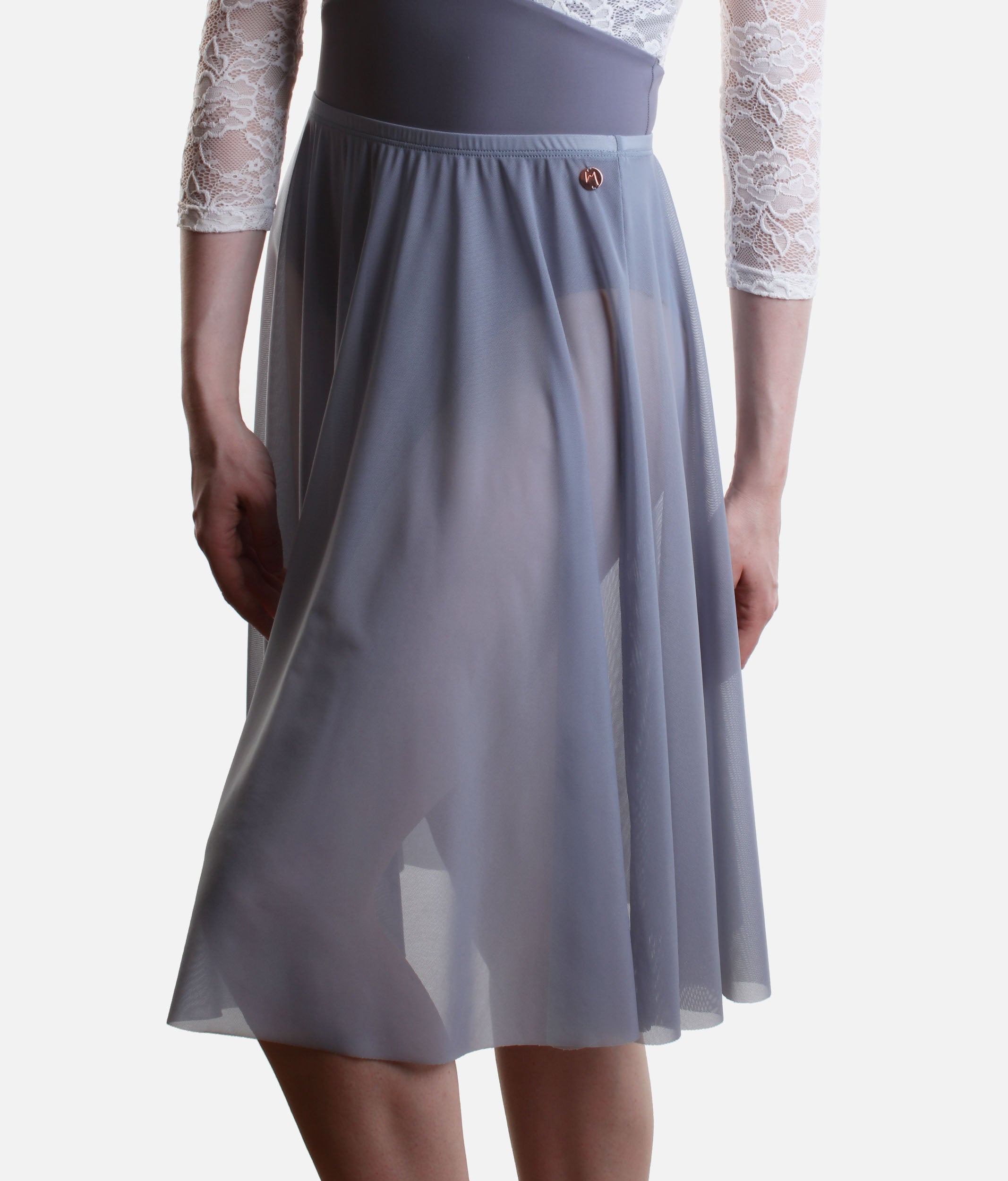 Long Mesh Ballet Skirt, Pull-On Ballet Rehearsal Skirt - ARIANA