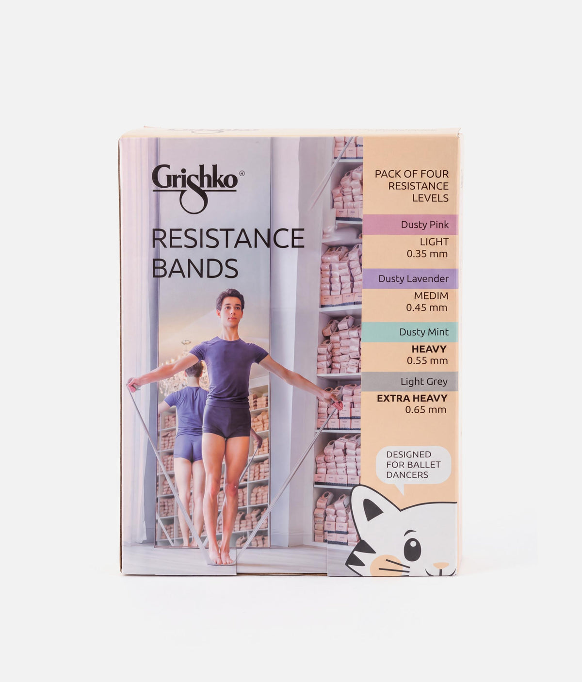 Resistance Bands 4 Pack, Exercise Bands for Strength, Stretch & Recovery - TT002G