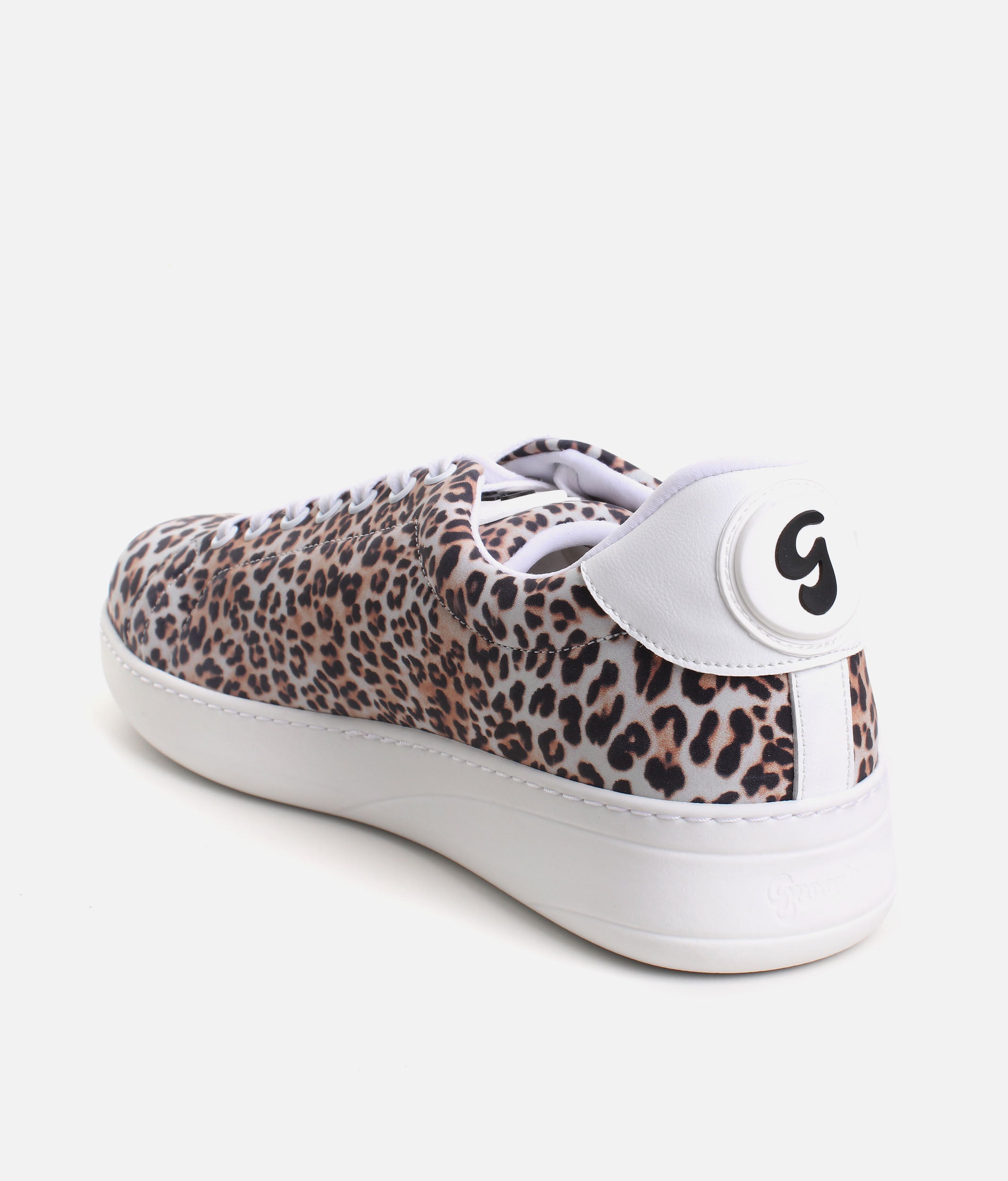 Dance Sneakers, Leopard Leather Spin & Glide Shoes - Groovies BALI