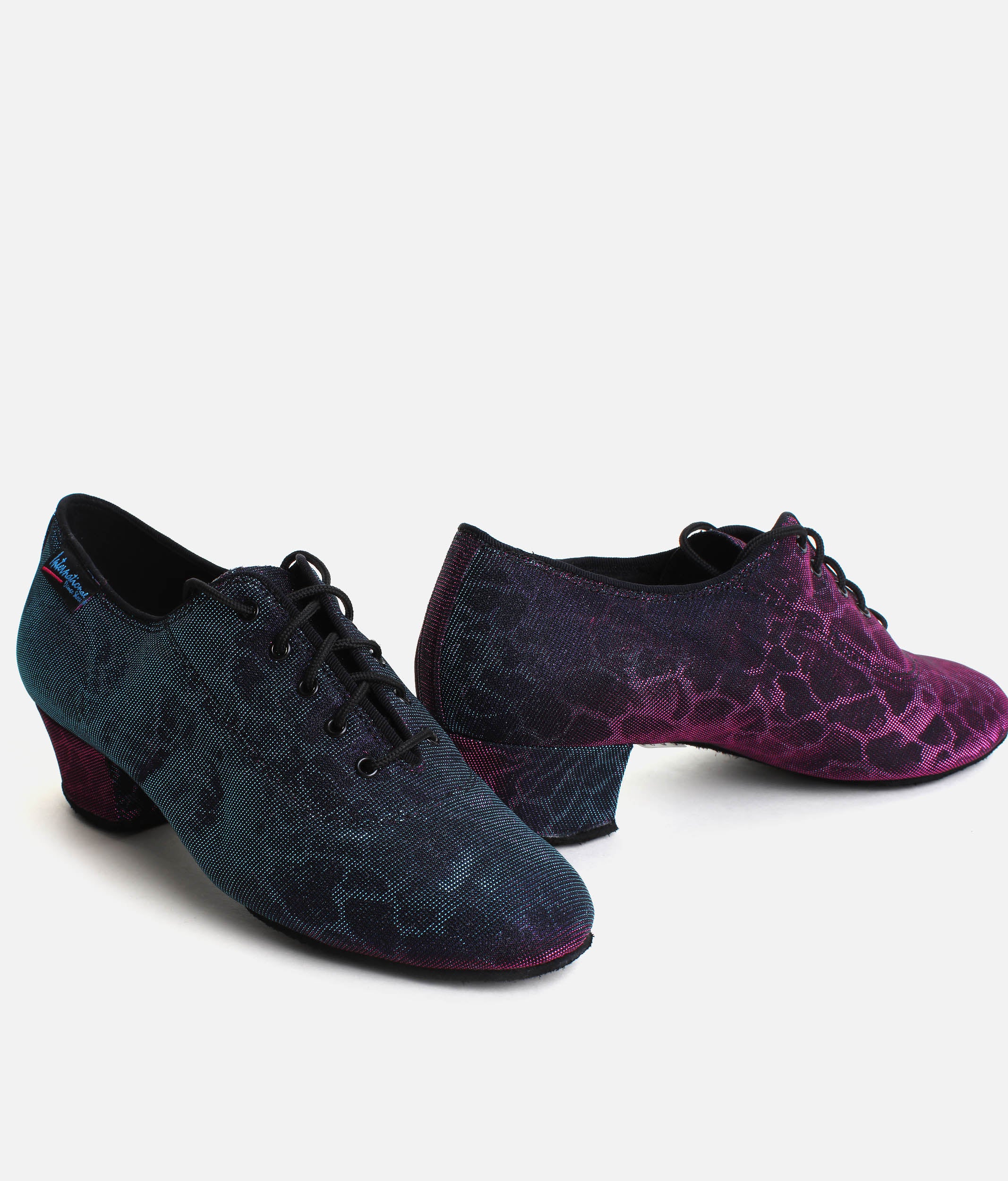 Split Sole Ballroom & Latin Dance Practice Shoe - HEATHER BluePink Panther