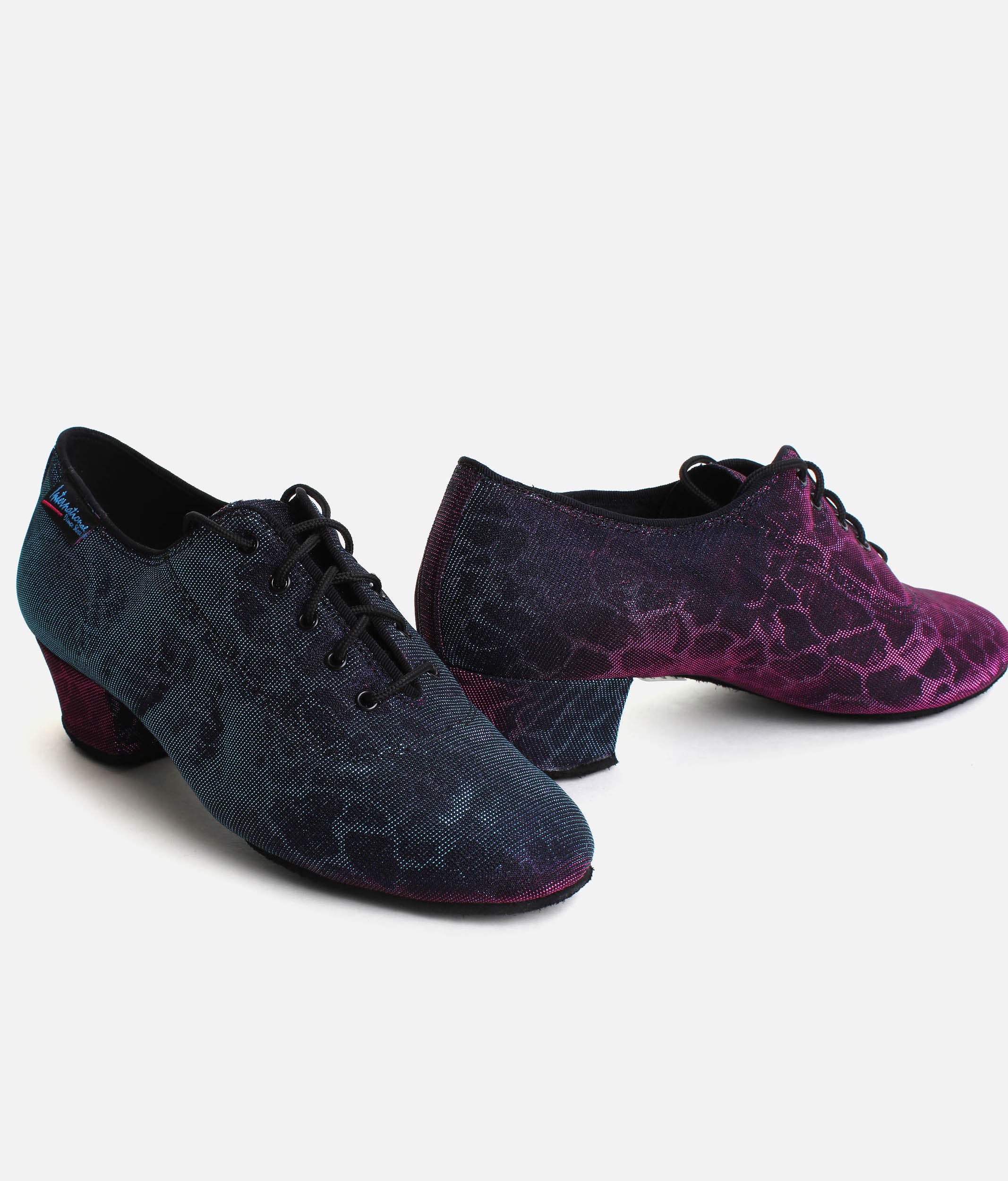 Split Sole Ballroom & Latin Dance Practice Shoe - HEATHER BluePink Panther