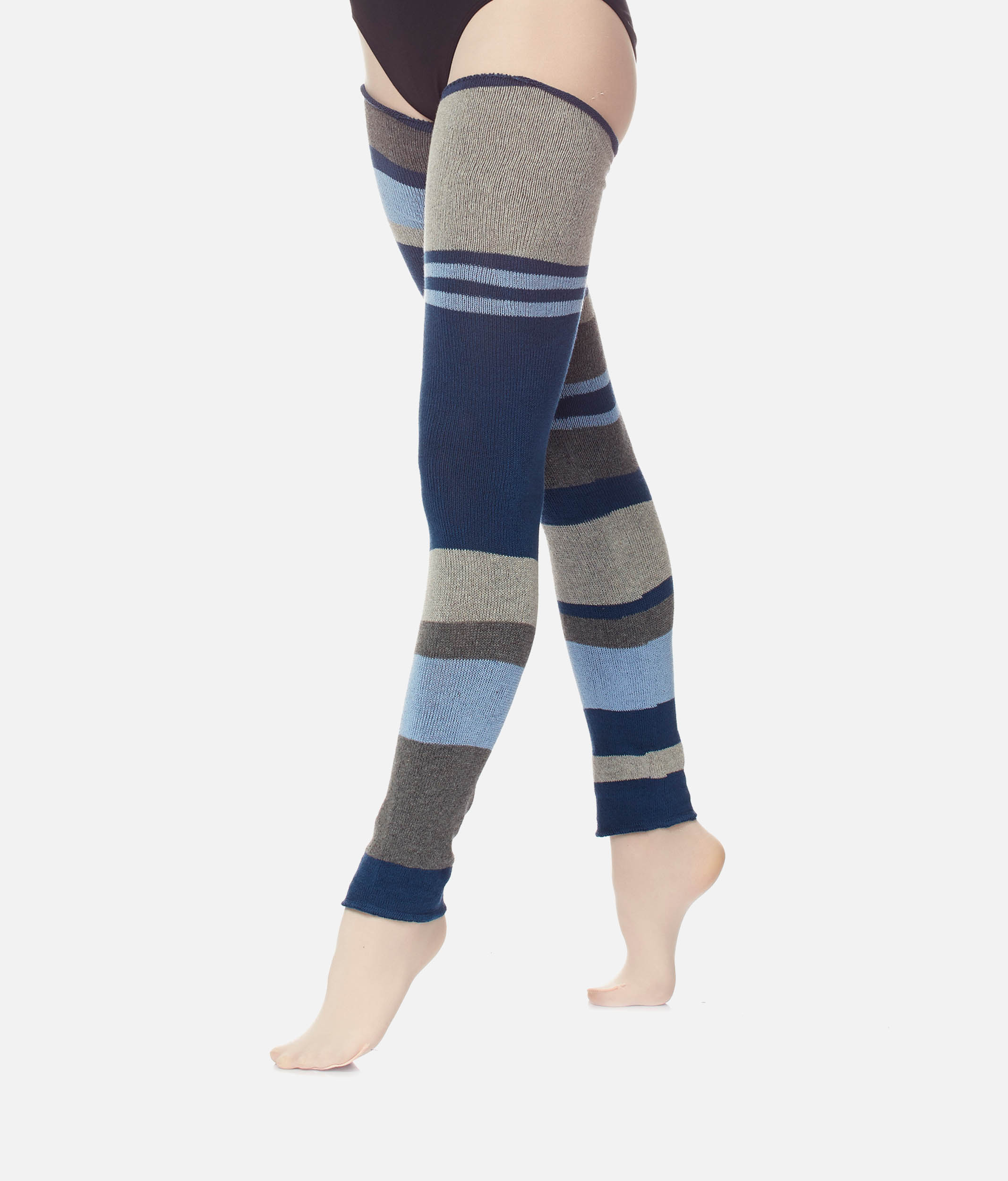 Striped Cotton knit Legwarmers - 2024