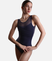 Intermezzo Isaura Draped Tulle Tank Ballet Leotard