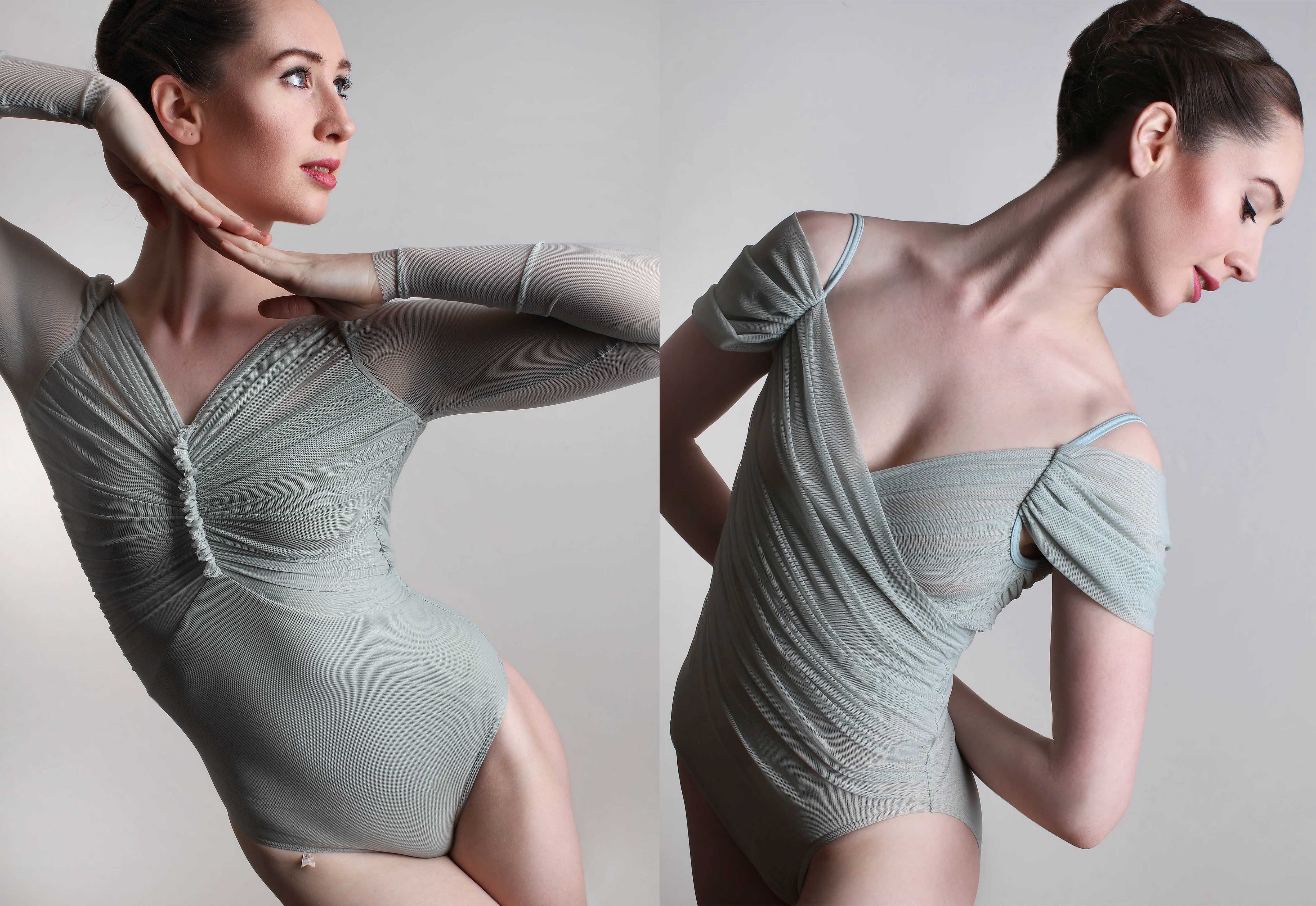 Stage Wear Nude Ballet Underwear Women Adult Gymnastics Long Sleeve Flesh  Skin Color Leotard Swimsuit Dance Bodysuit