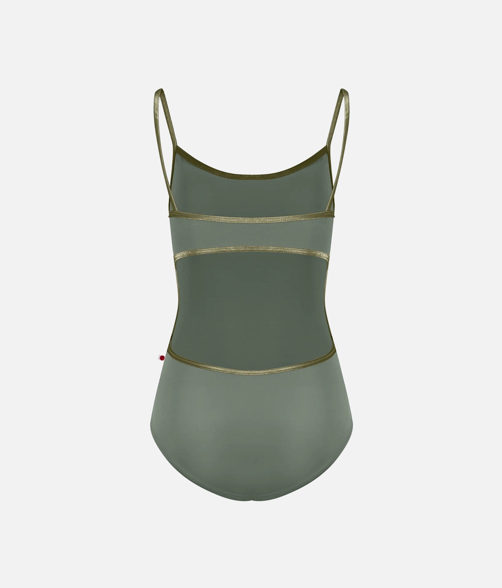 Kiki Ballet Leotard in Sage with Elegant Camisole Neckline