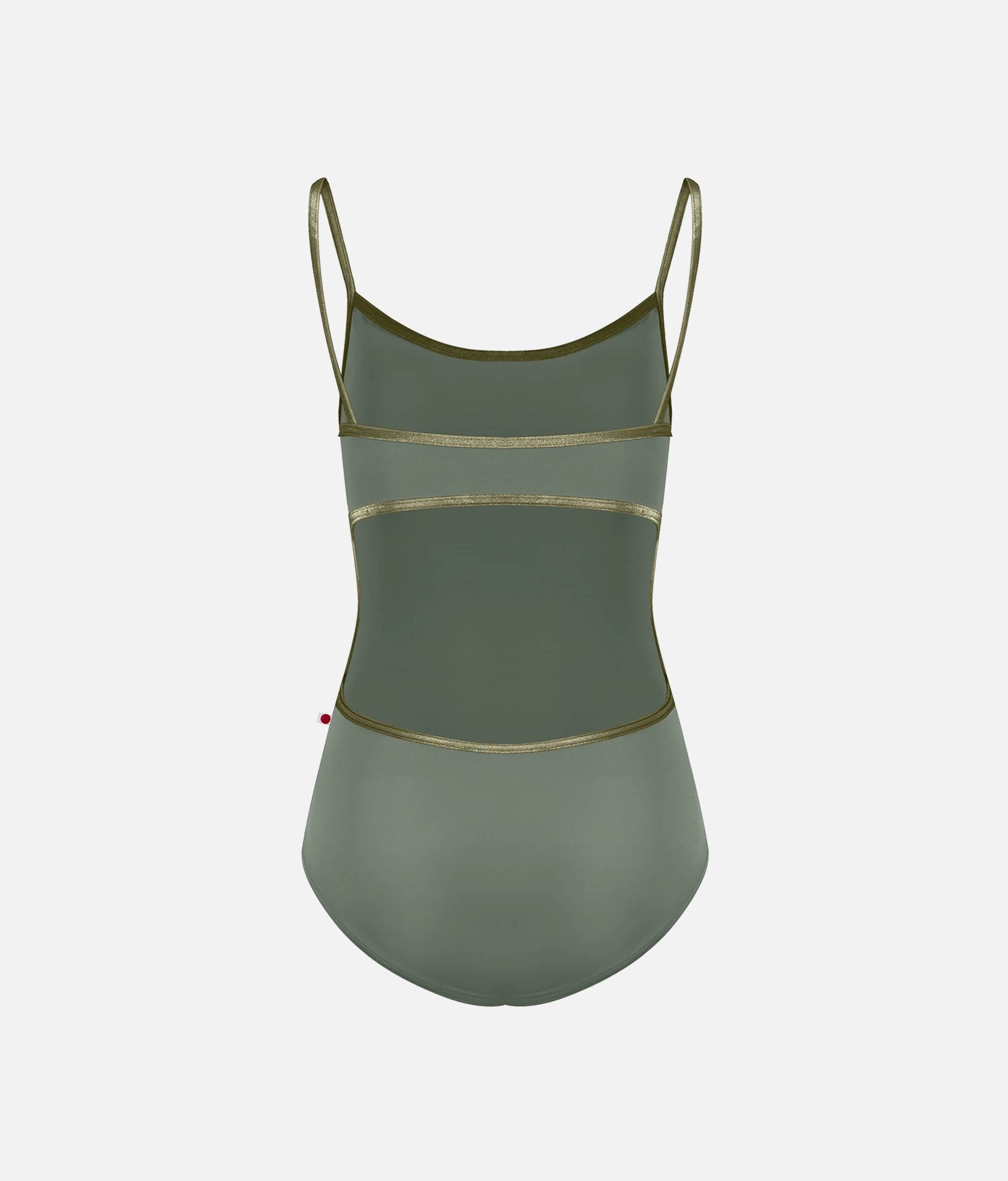 Kiki Ballet Leotard in Sage with Elegant Camisole Neckline