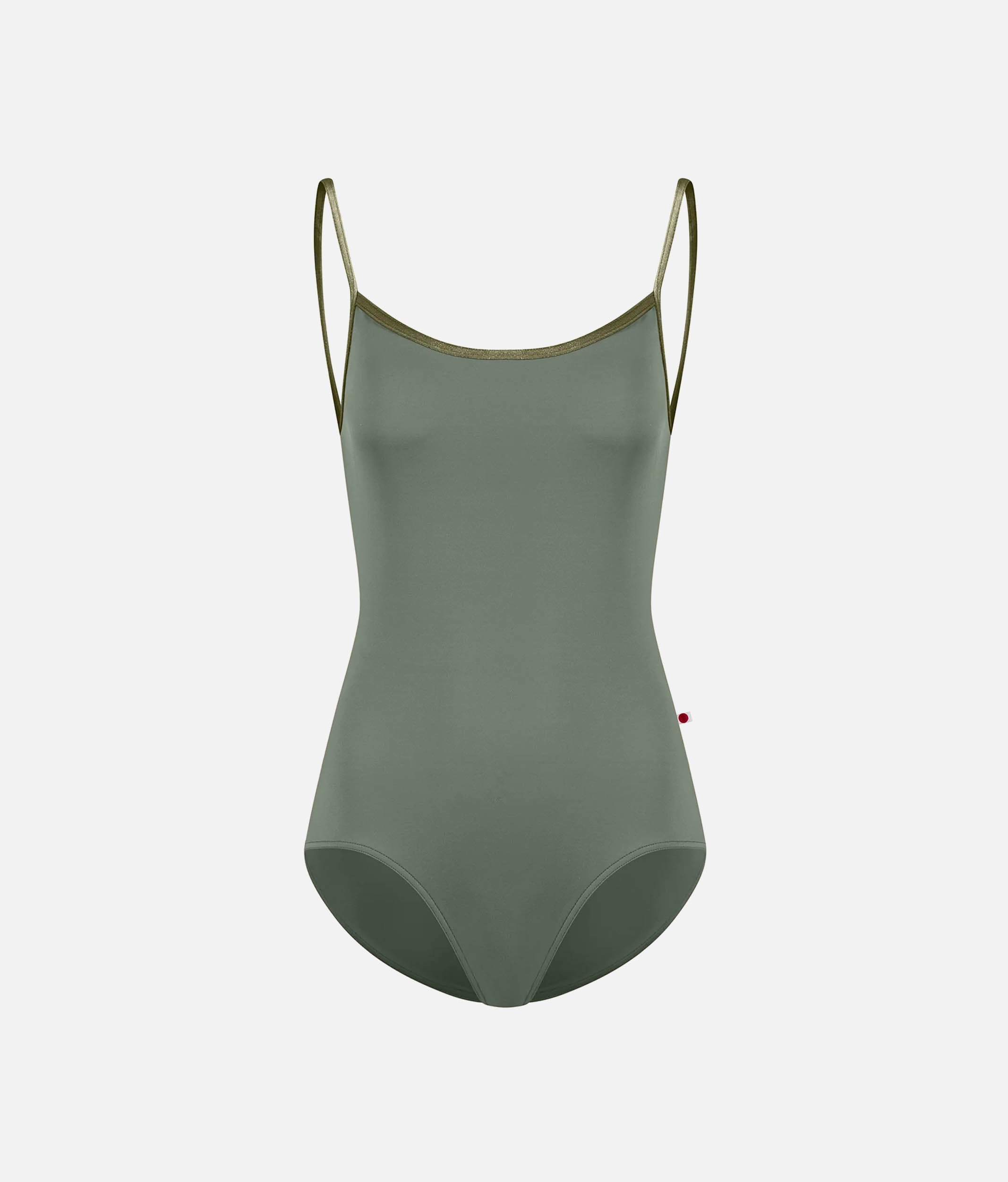 Kiki Ballet Leotard in Sage with Elegant Camisole Neckline