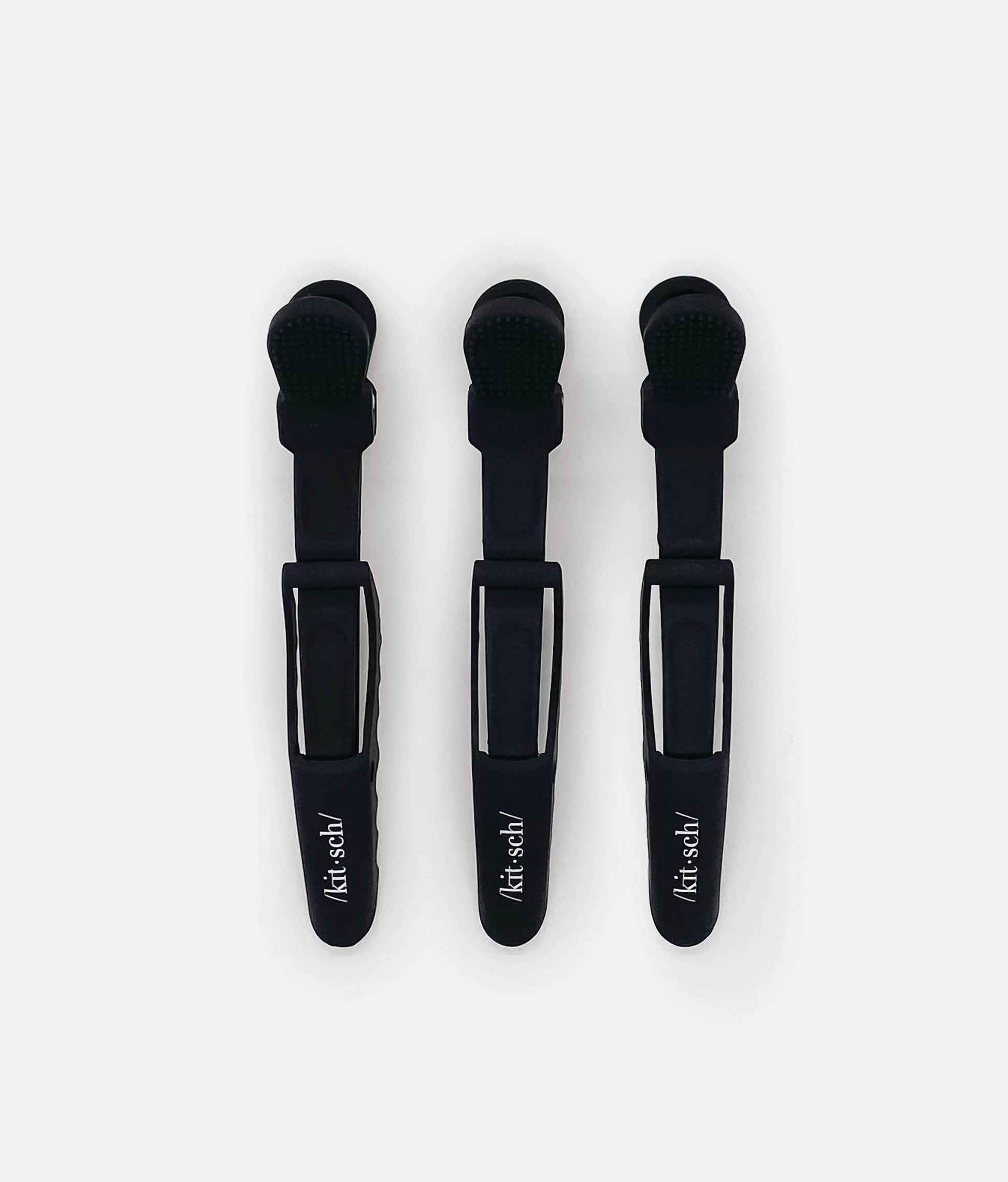 Black No-Slip Crocodile Clips, 3pc Styling and Sectioning Set