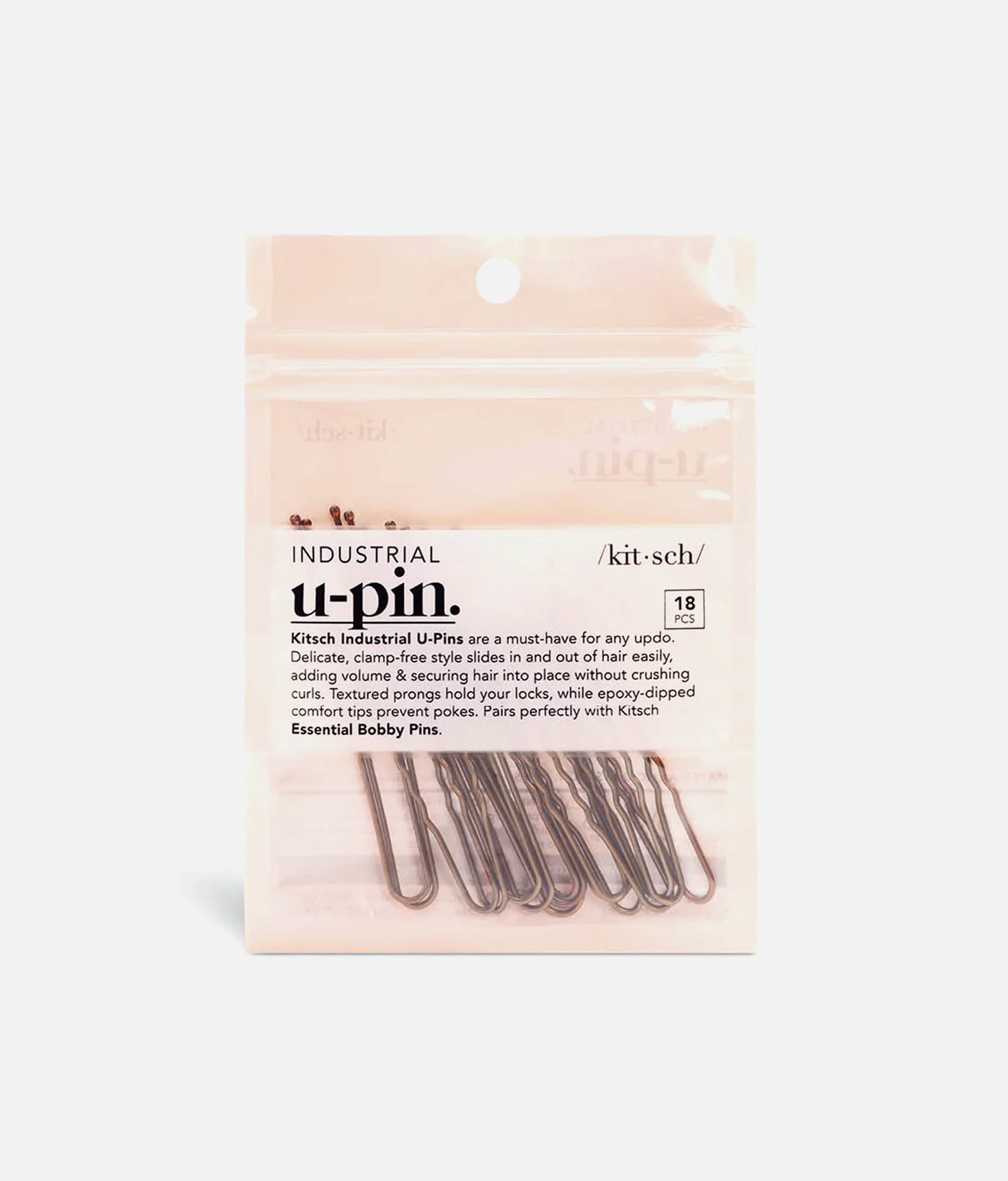 Pro Brown U-Pins – Hair Pins for Buns, Twists and Chignons