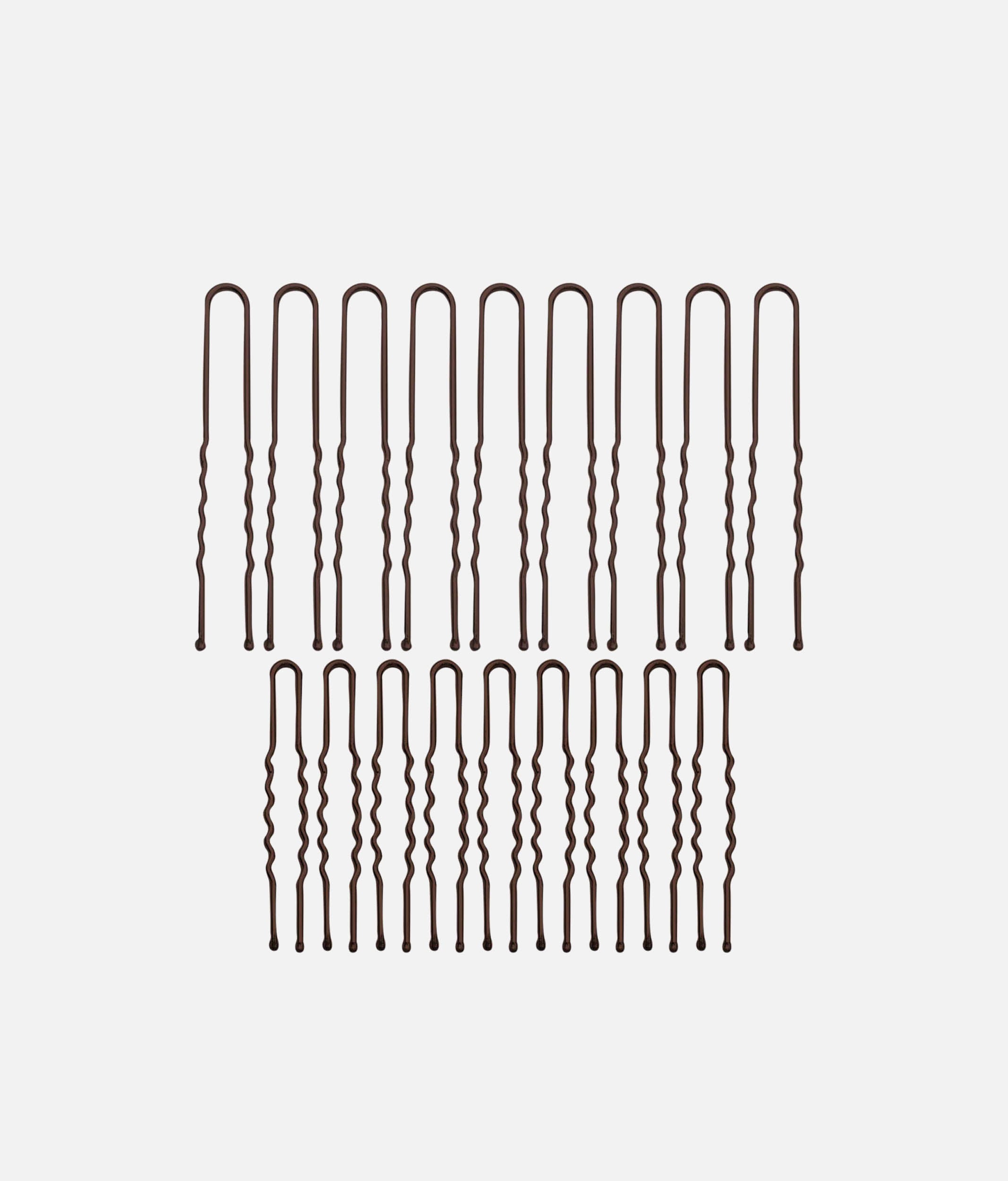 Pro Brown U-Pins – Hair Pins for Buns, Twists and Chignons