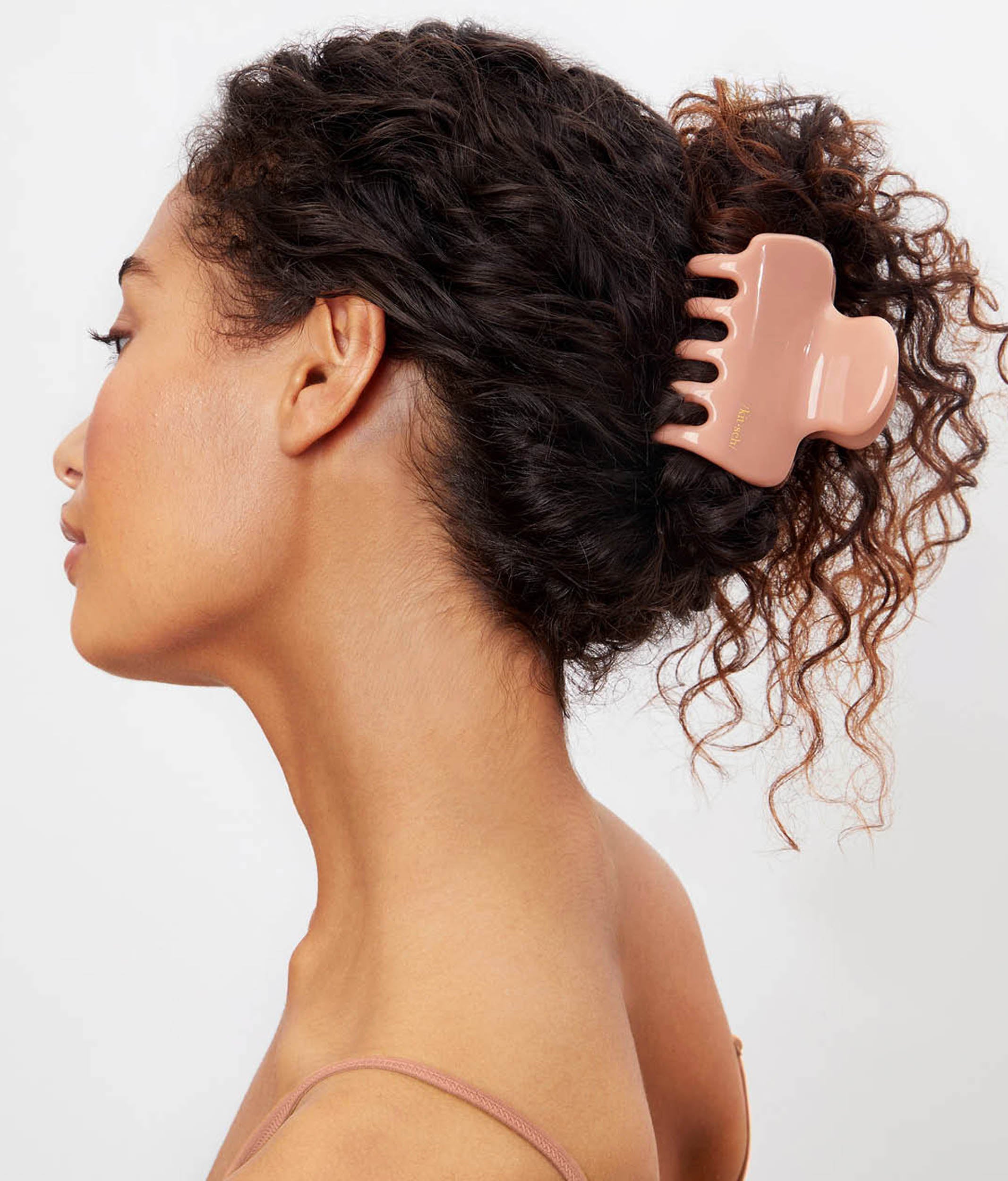 Rosewood Cloud Claw Clip, Everyday Hair Clip for Buns & Updos