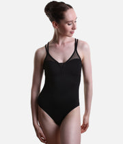 Olivia Black Cross Back Ballet Leotard - L70012B