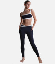 Crisscross Hourglass® Contrast Leggings - Two Deep Pockets